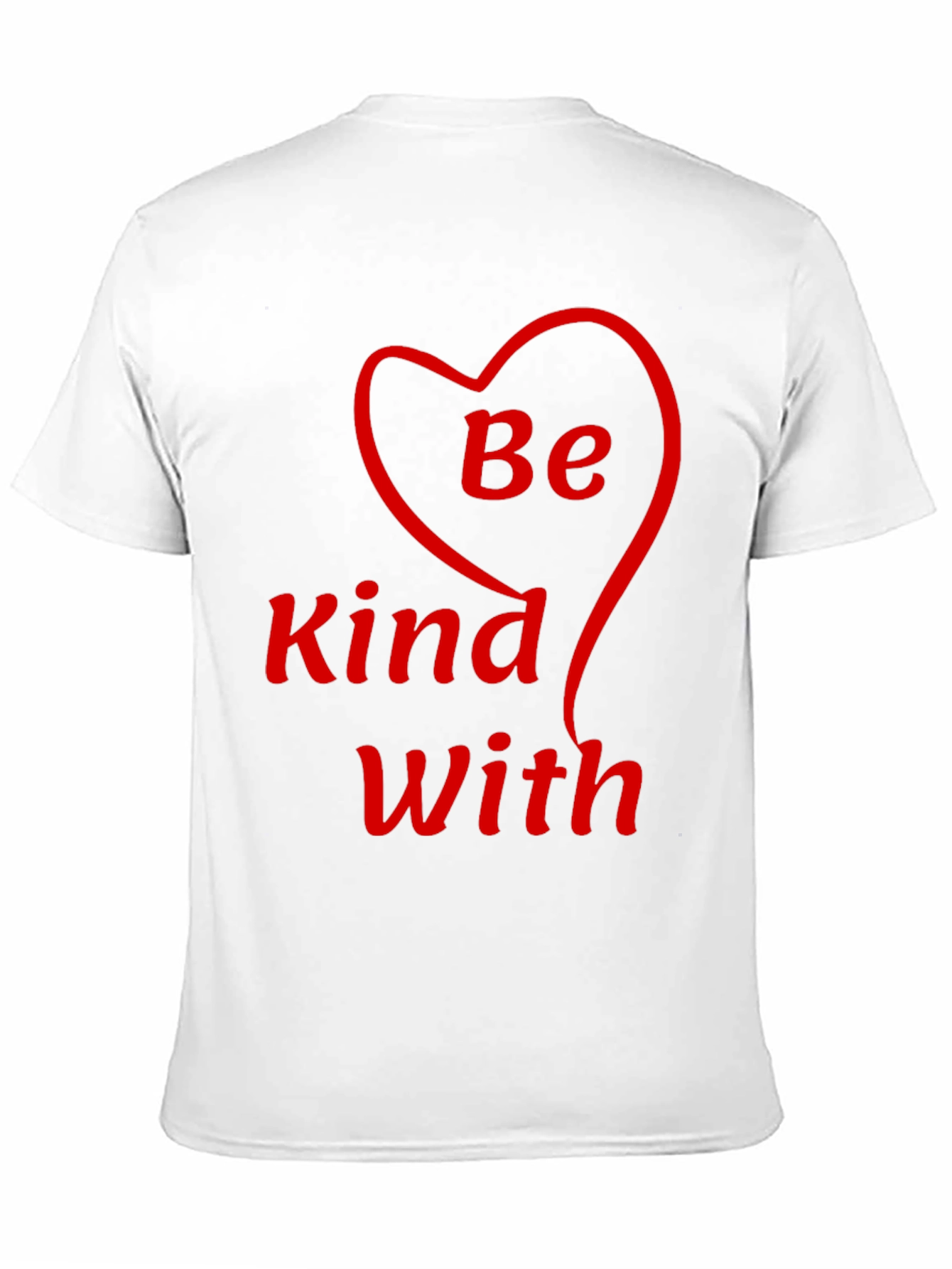 Be Kind With Heart T-Shirt - Black