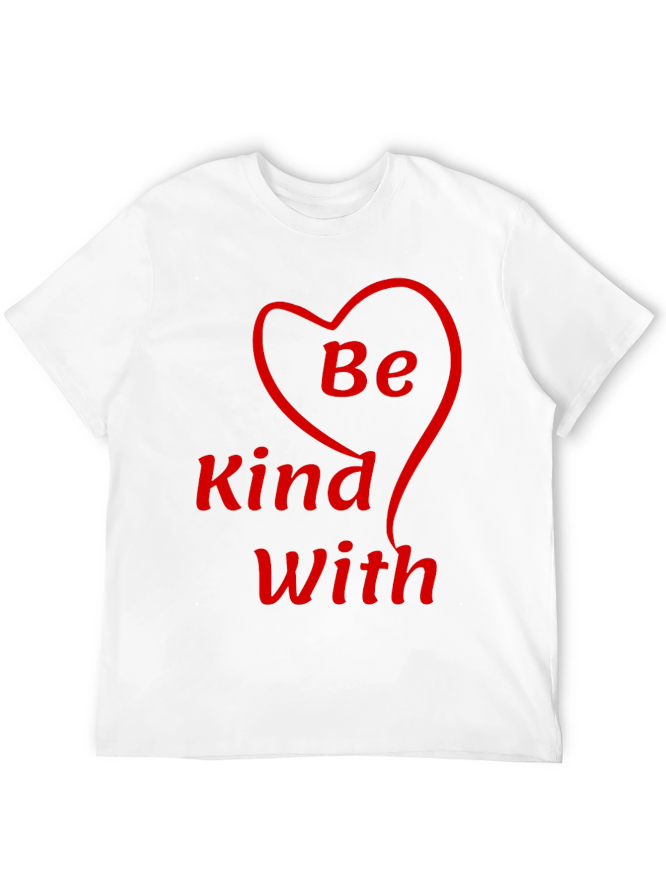 Be Kind With Heart T-Shirt - Black