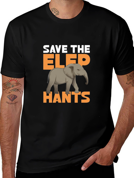 Save The Elephants Graphic T-Shirt