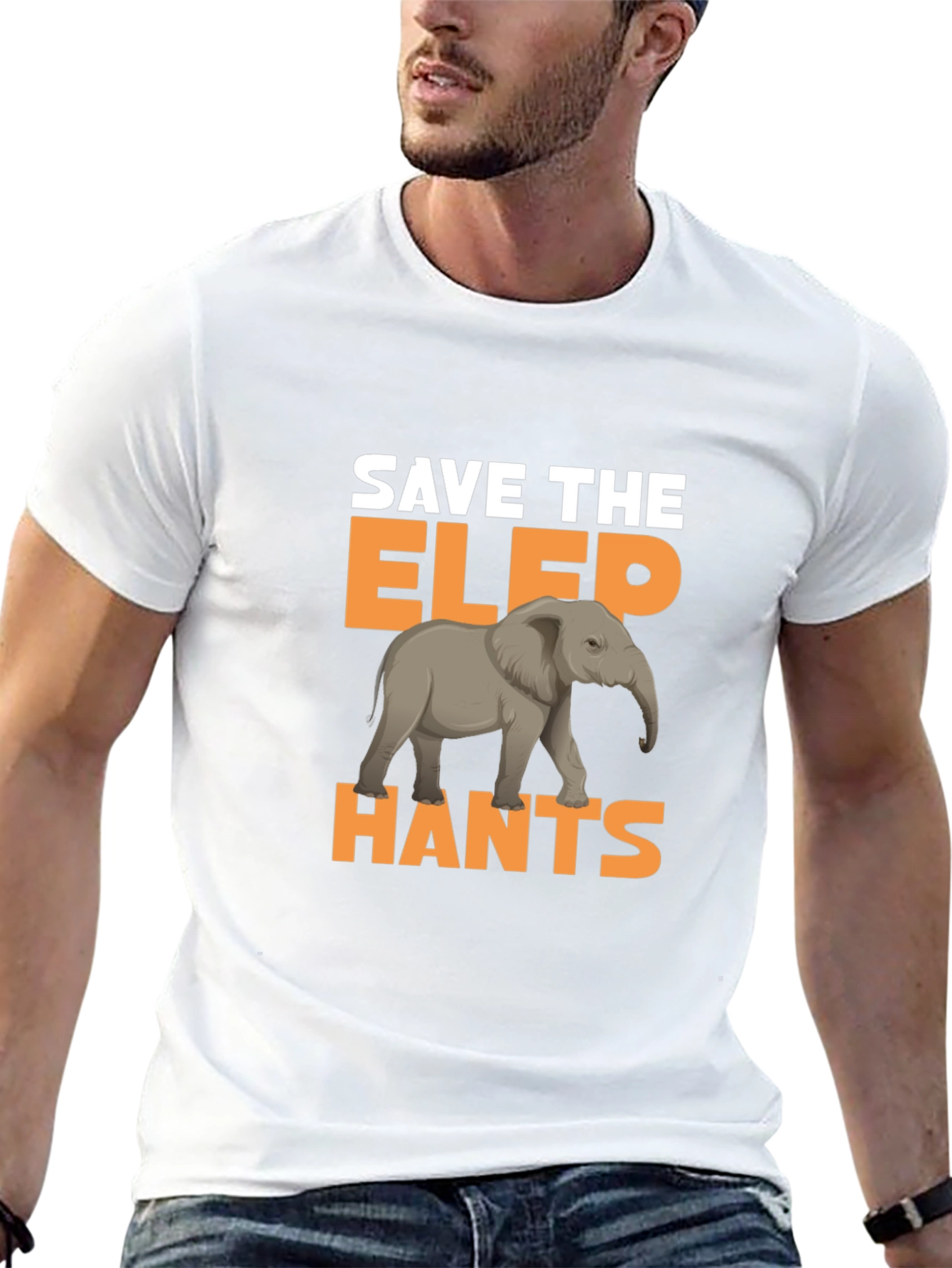 Save The Elephants Graphic T-Shirt