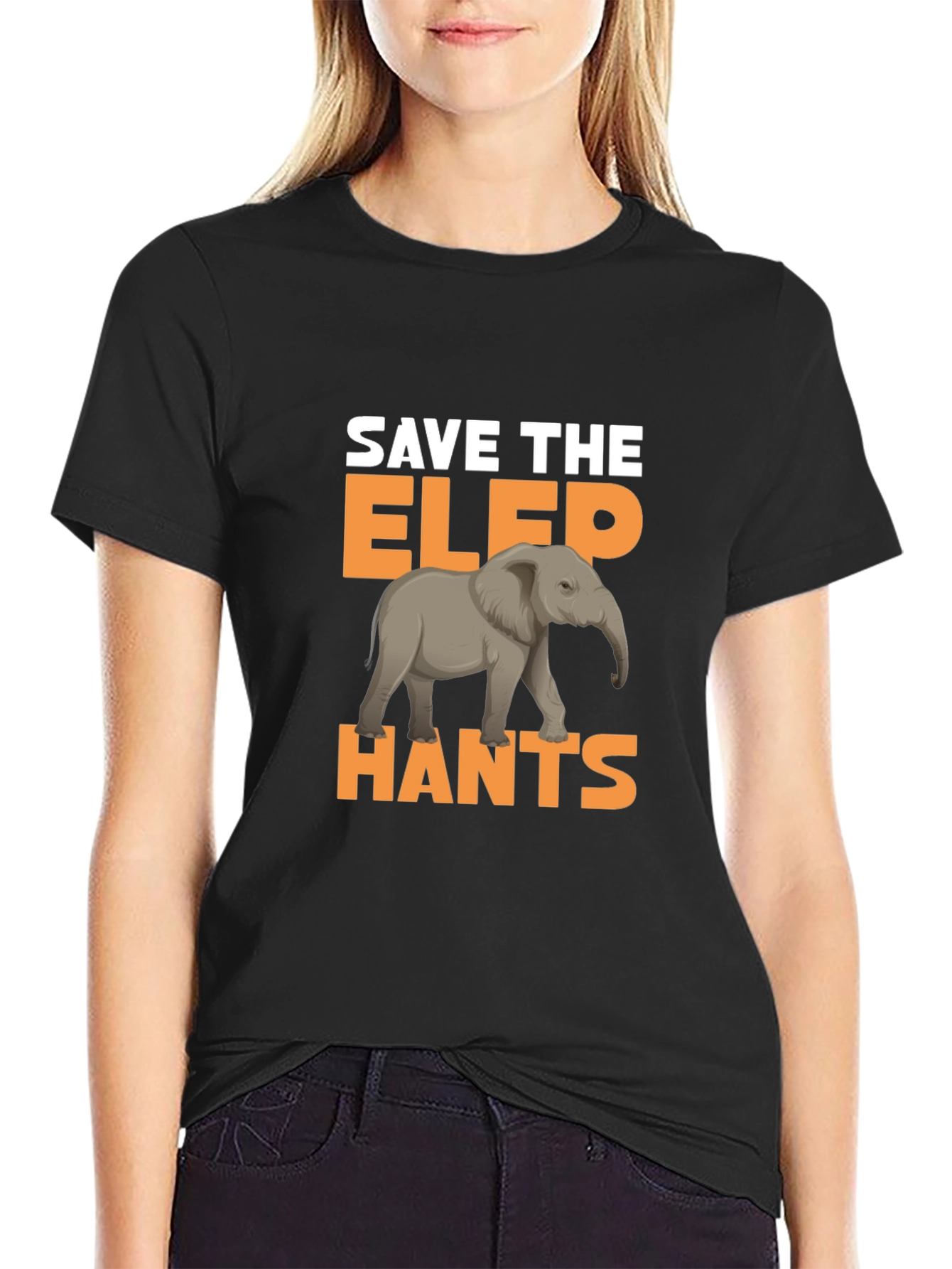 Save The Elephants Graphic T-Shirt
