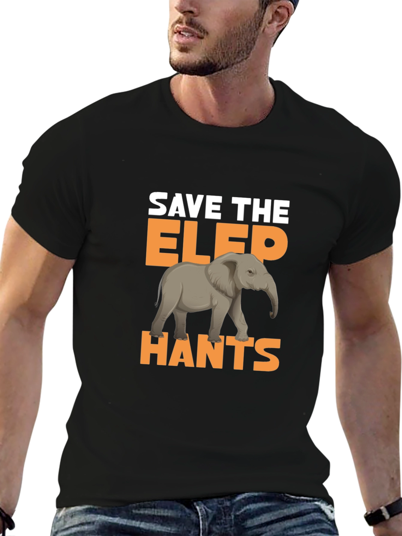 Save The Elephants Graphic T-Shirt