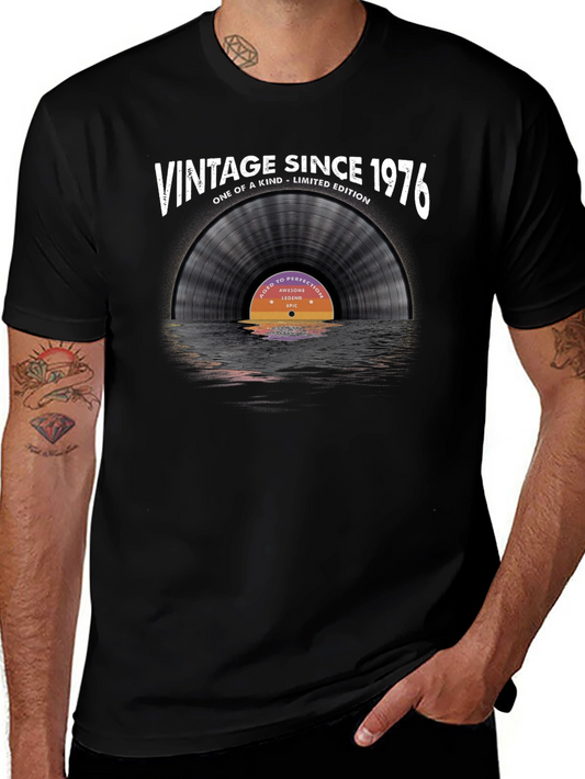 Vintage Since 1976 Record T-Shirt