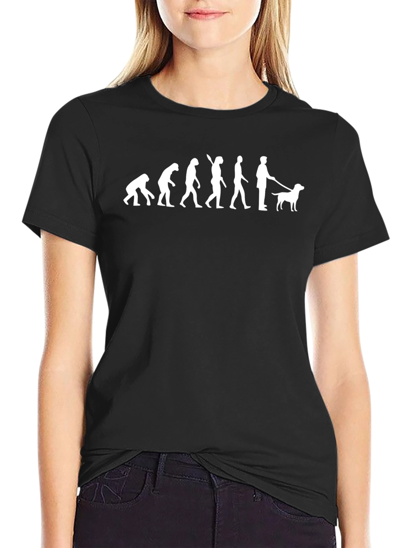 Evolution of Dog Walker Graphic T-Shirt