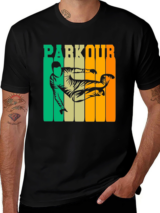 Parkour Retro Graphic T-Shirt - Urban Activewear