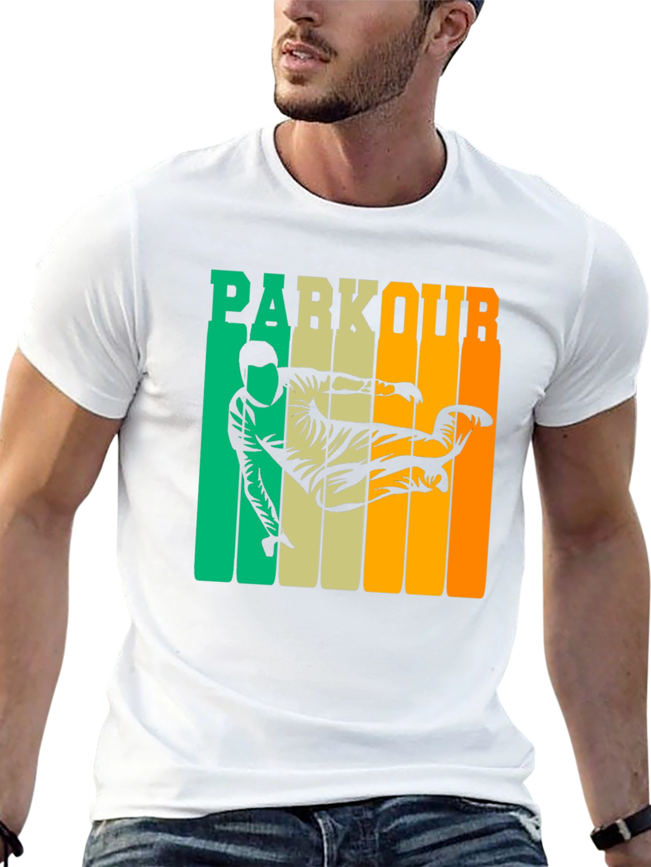 Parkour Retro Graphic T-Shirt - Urban Activewear