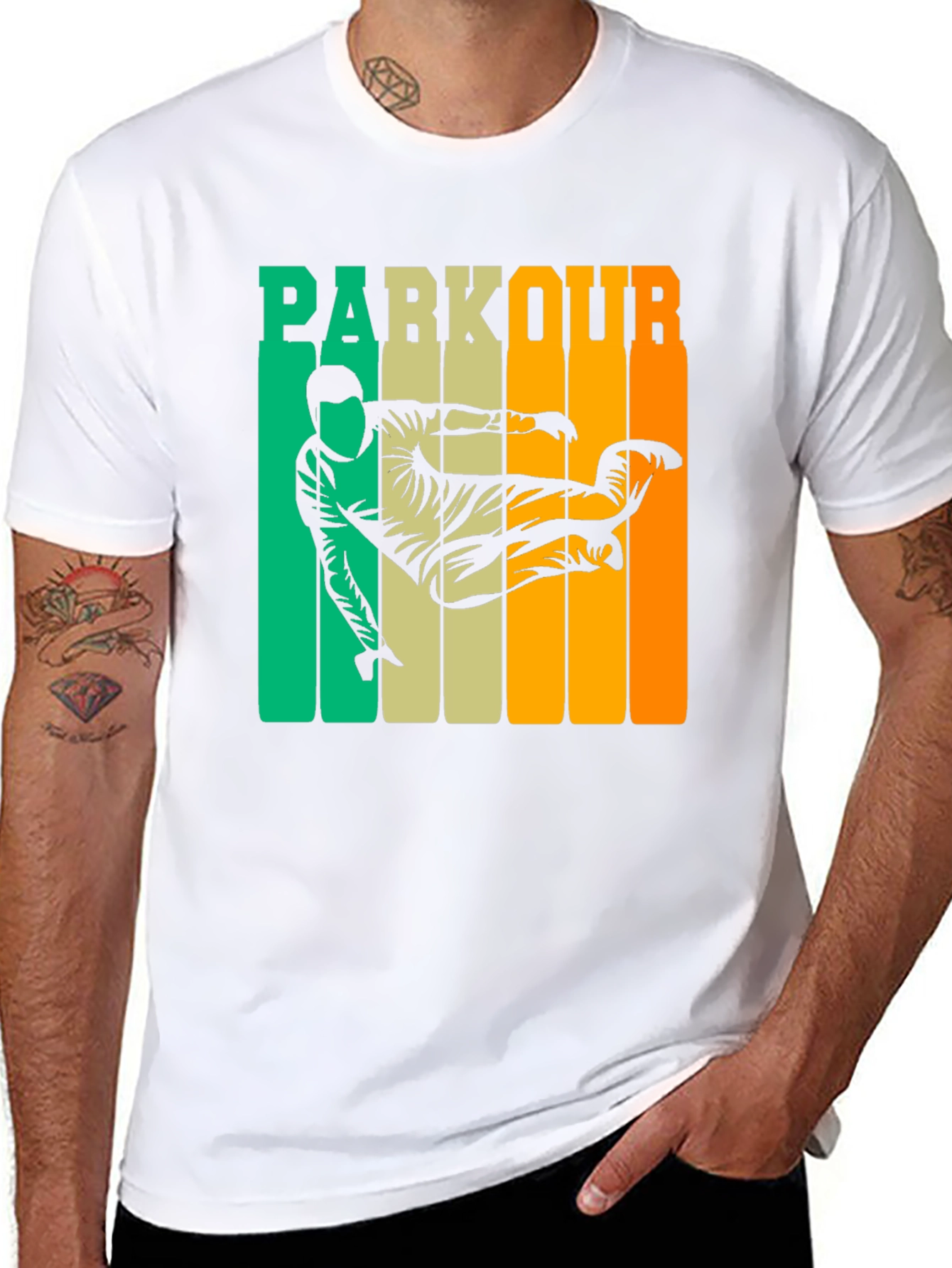 Parkour Retro Graphic T-Shirt - Urban Activewear