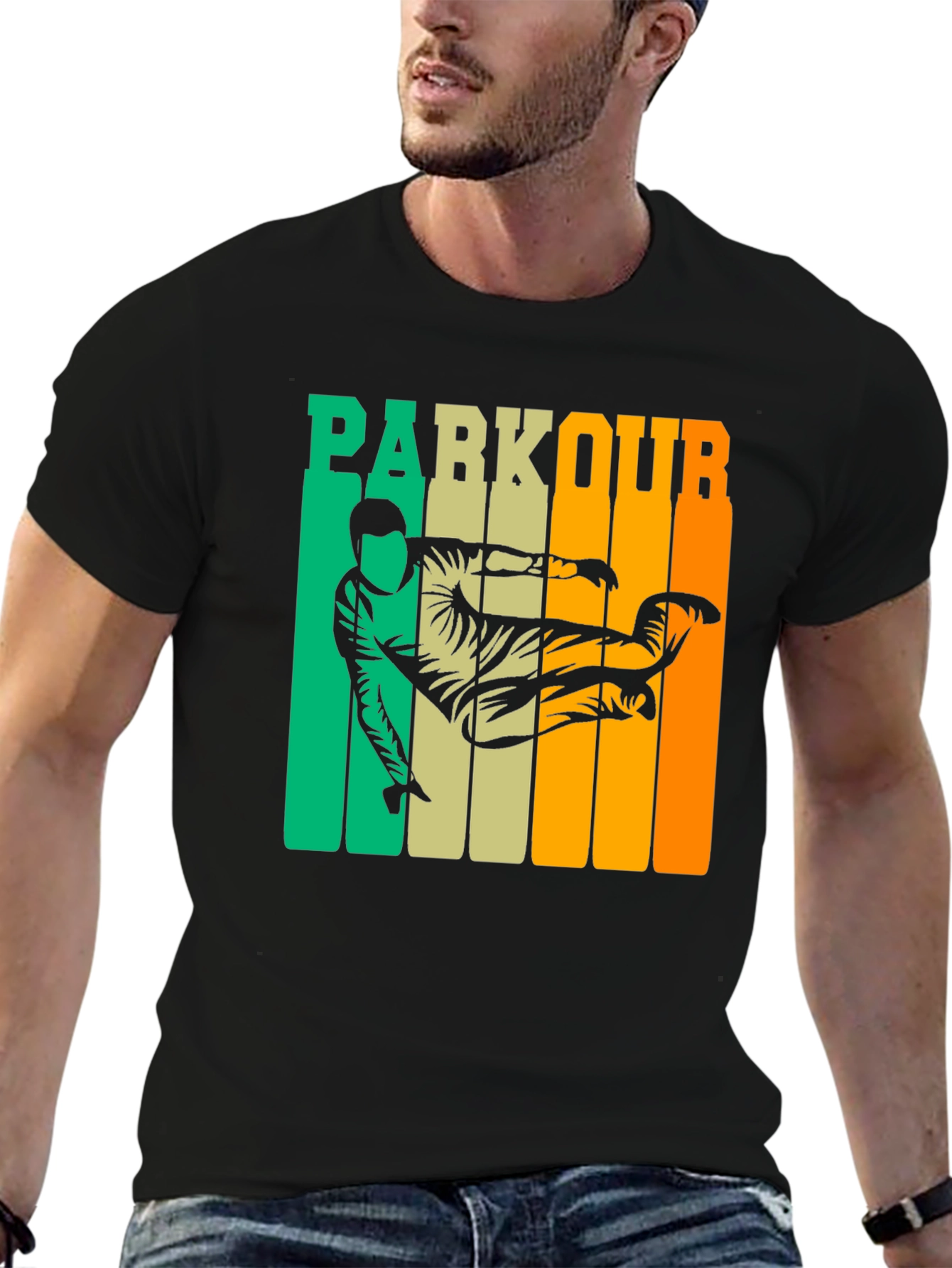 Parkour Retro Graphic T-Shirt - Urban Activewear
