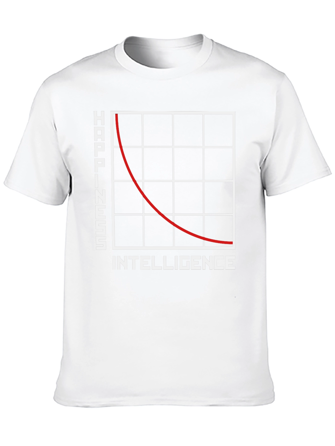 Happiness vs. Intelligence Graphic T-Shirt