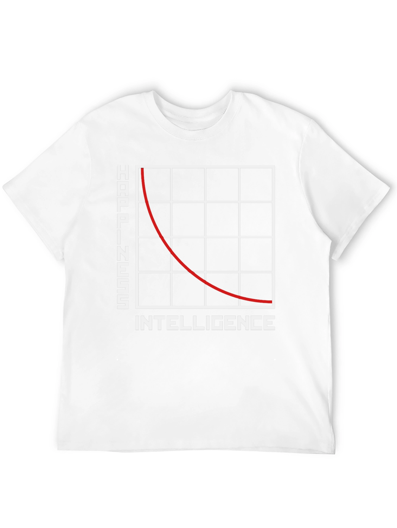Happiness vs. Intelligence Graphic T-Shirt