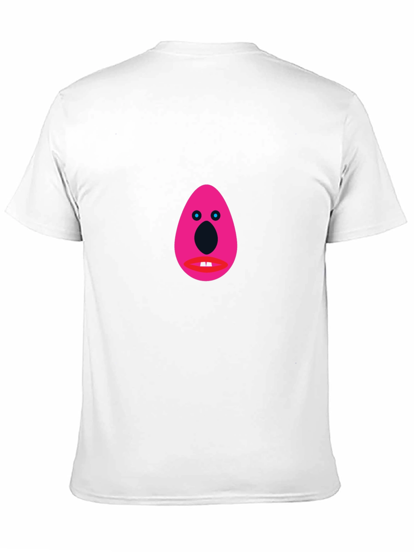 Funny Graphic Tee - Pink Egg Head Design