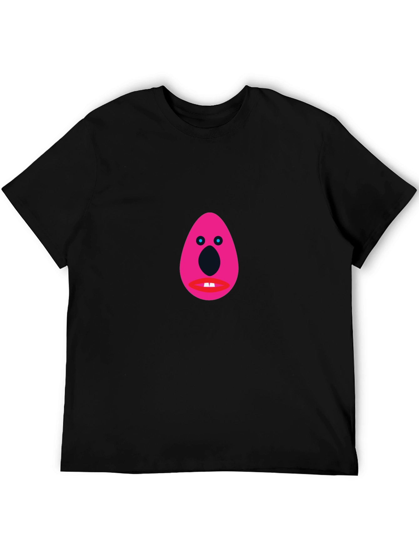 Funny Graphic Tee - Pink Egg Head Design