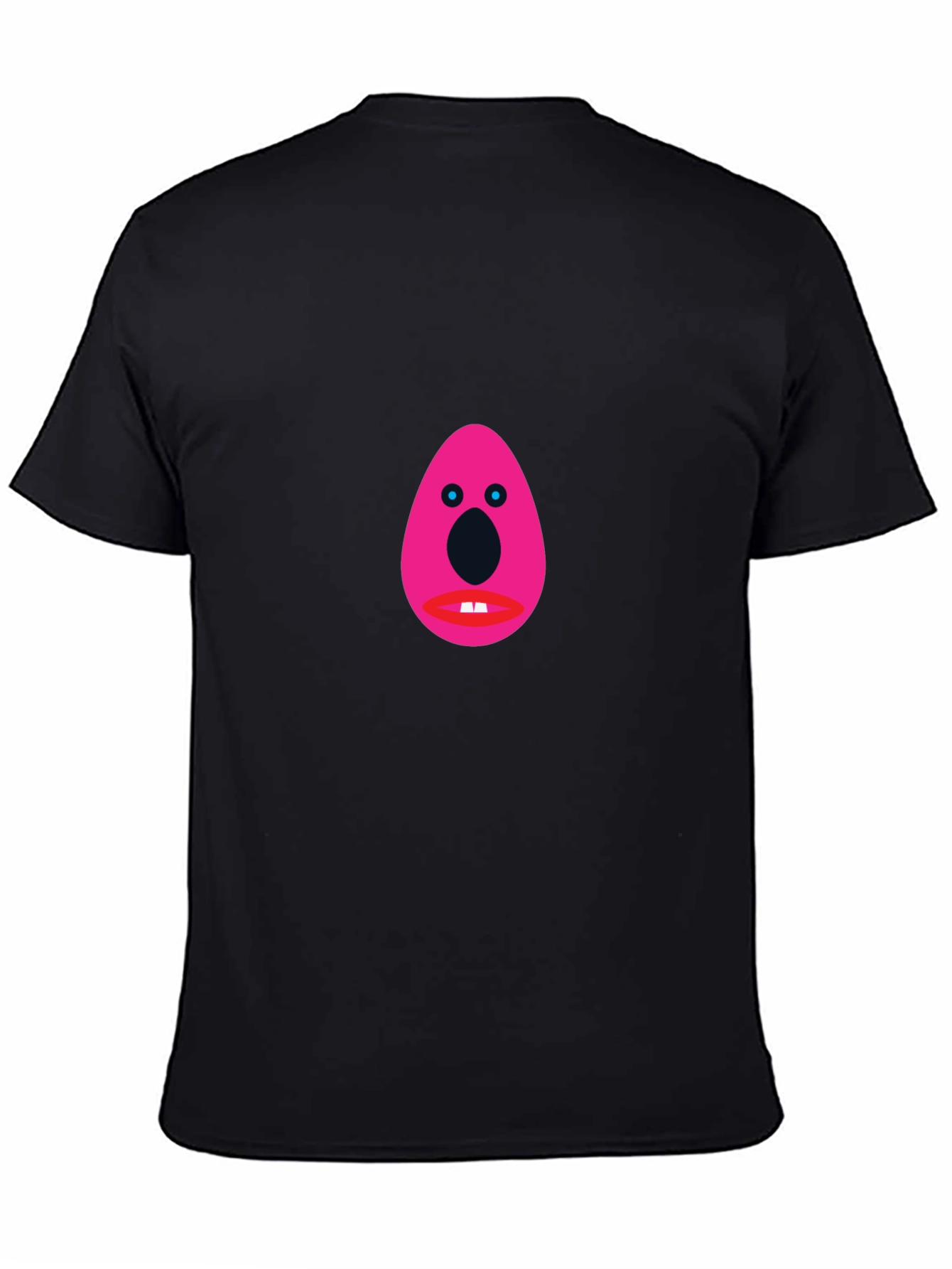 Funny Graphic Tee - Pink Egg Head Design