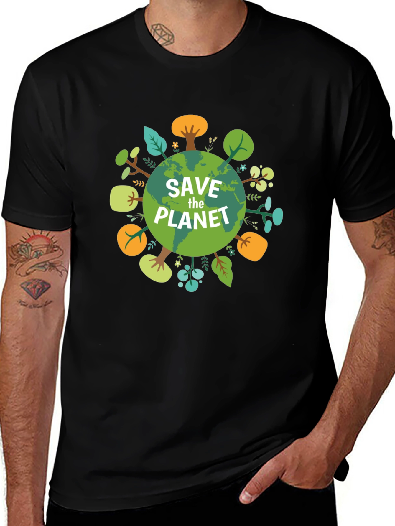 Eco-Friendly Save the Planet Graphic Tee