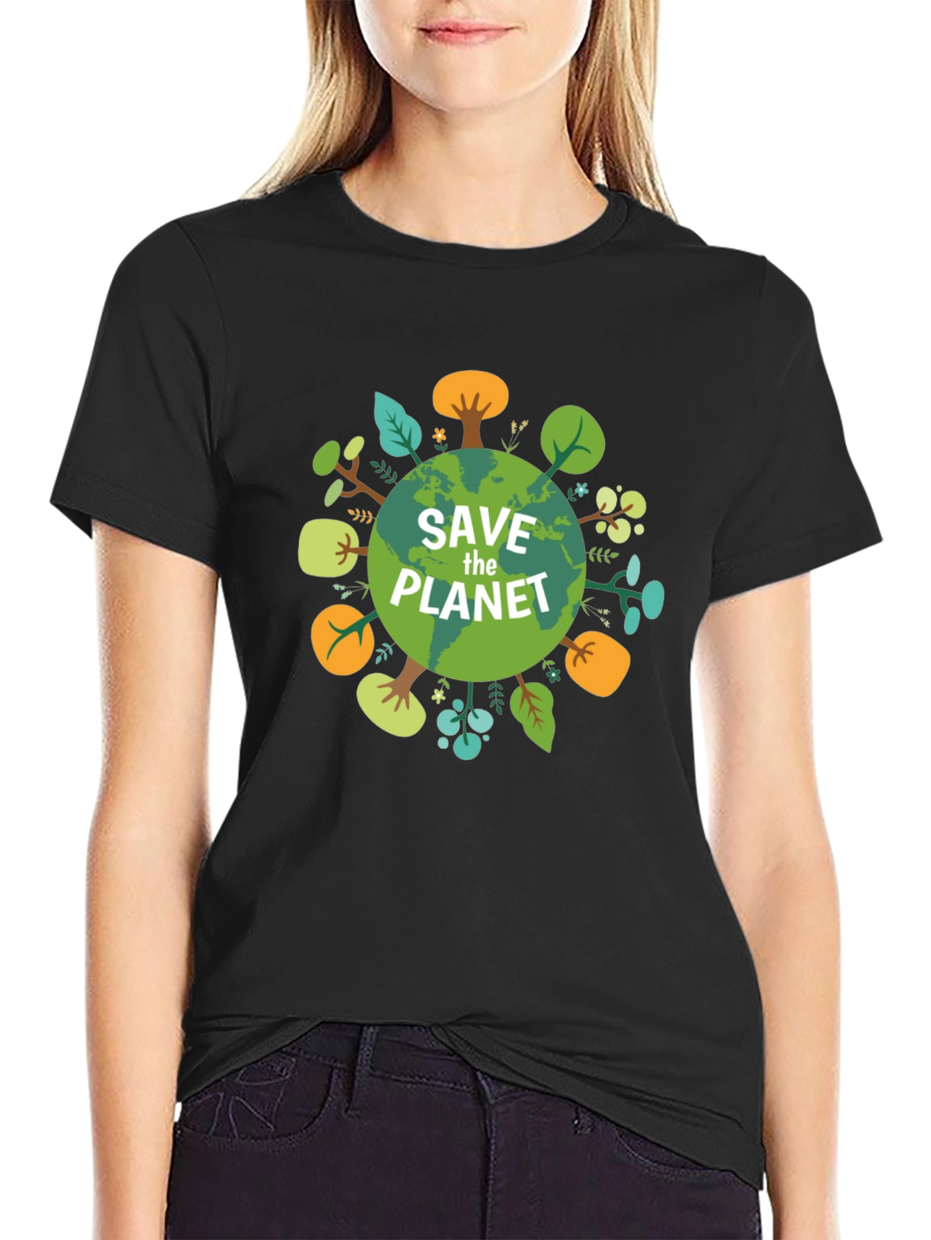 Eco-Friendly Save the Planet Graphic Tee