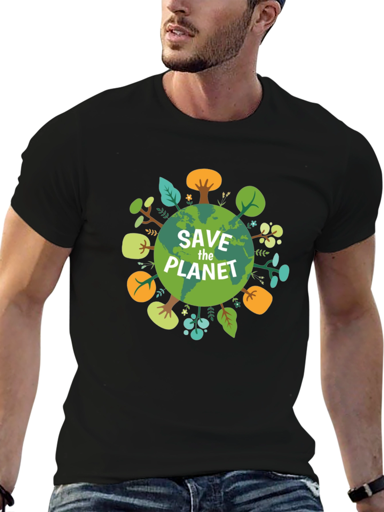 Eco-Friendly Save the Planet Graphic Tee