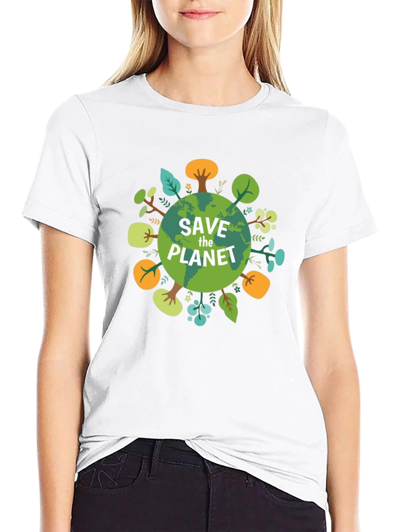 Eco-Friendly Save the Planet Graphic Tee