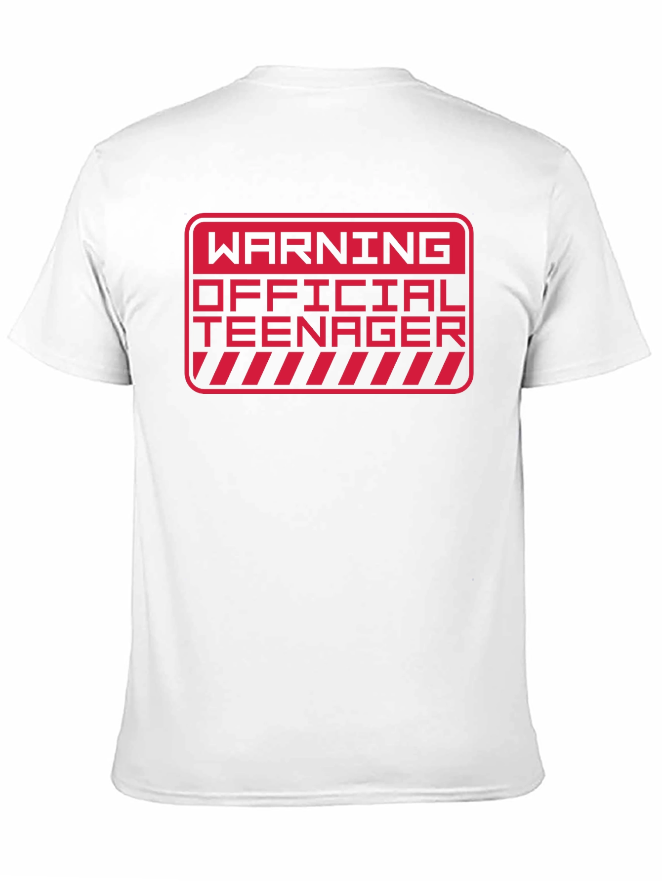 Warning Official Teenager T-Shirt - Black Novelty Tee