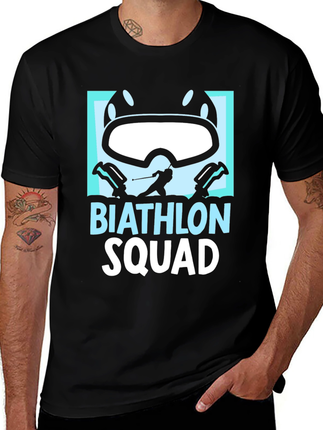 Biathlon Squad Tee - Skiing and Shooting T-Shirt