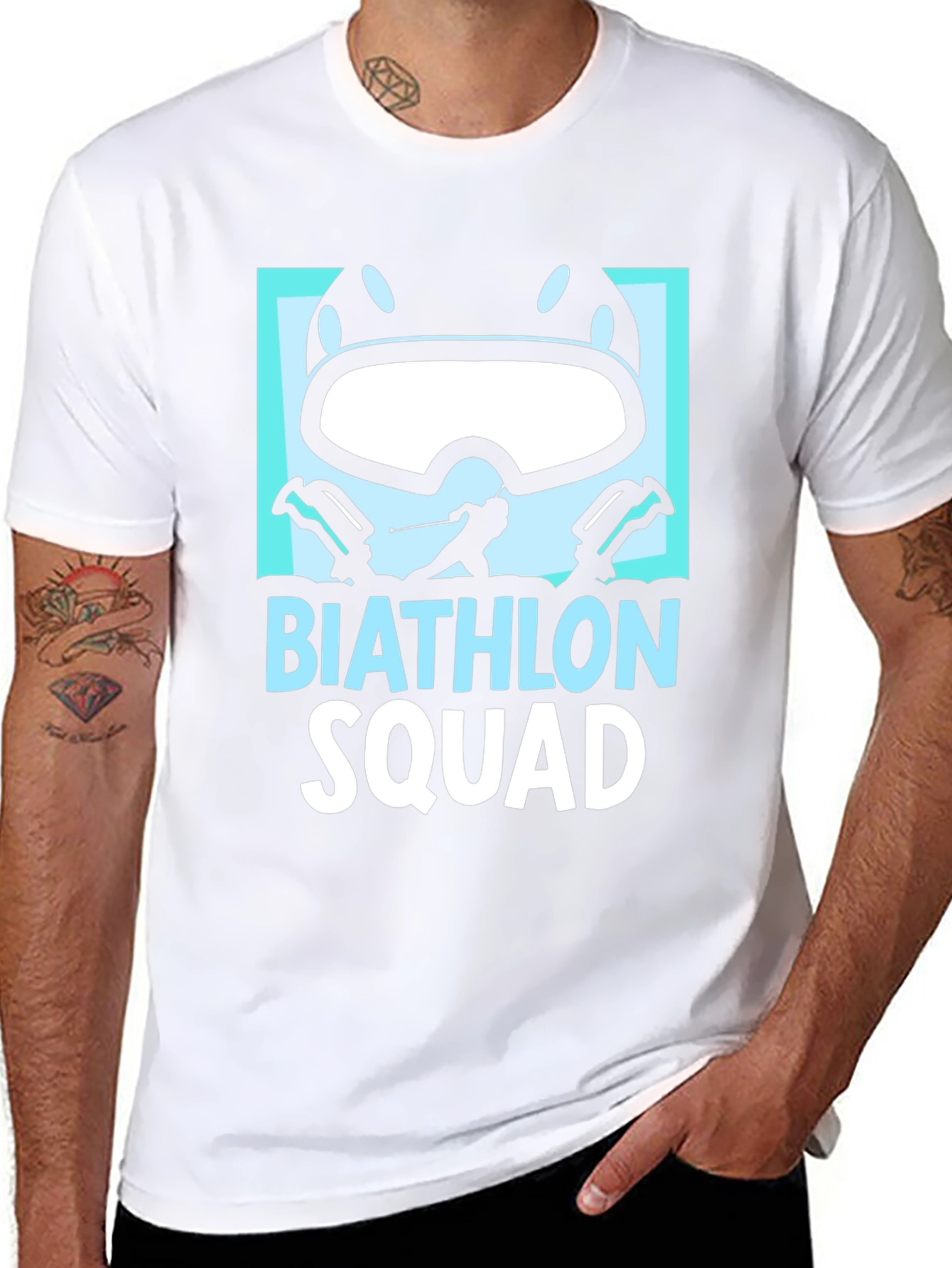 Biathlon Squad Tee - Skiing and Shooting T-Shirt