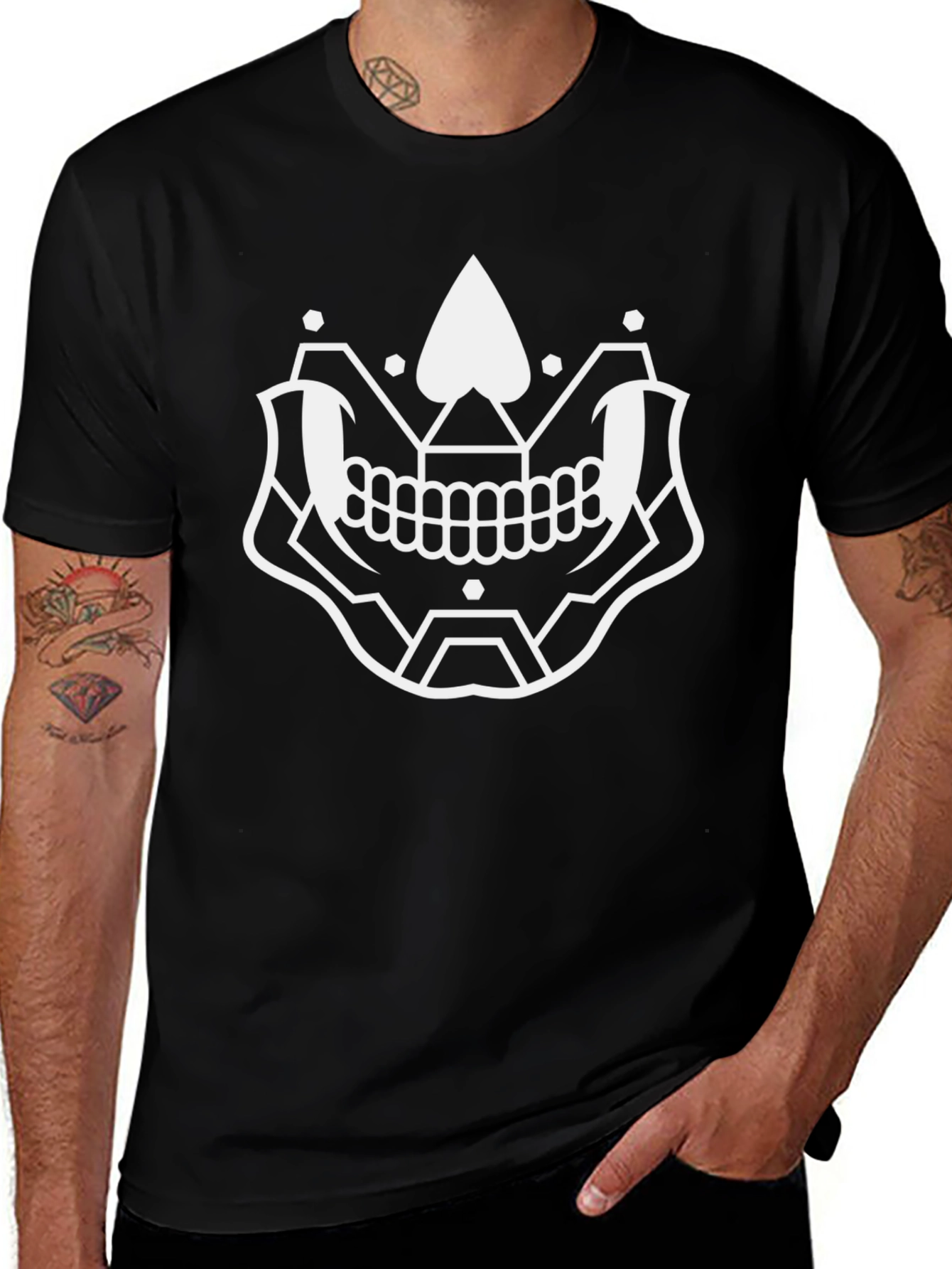 Ace of Spades Skull Graphic T-Shirt
