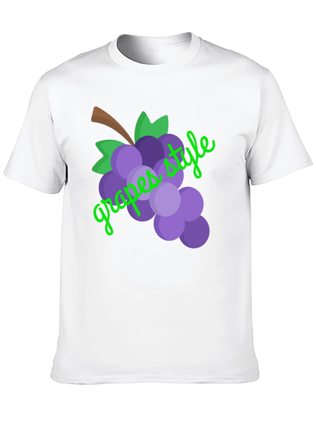Grapes Style Graphic Tee - Unisex Black T-Shirt