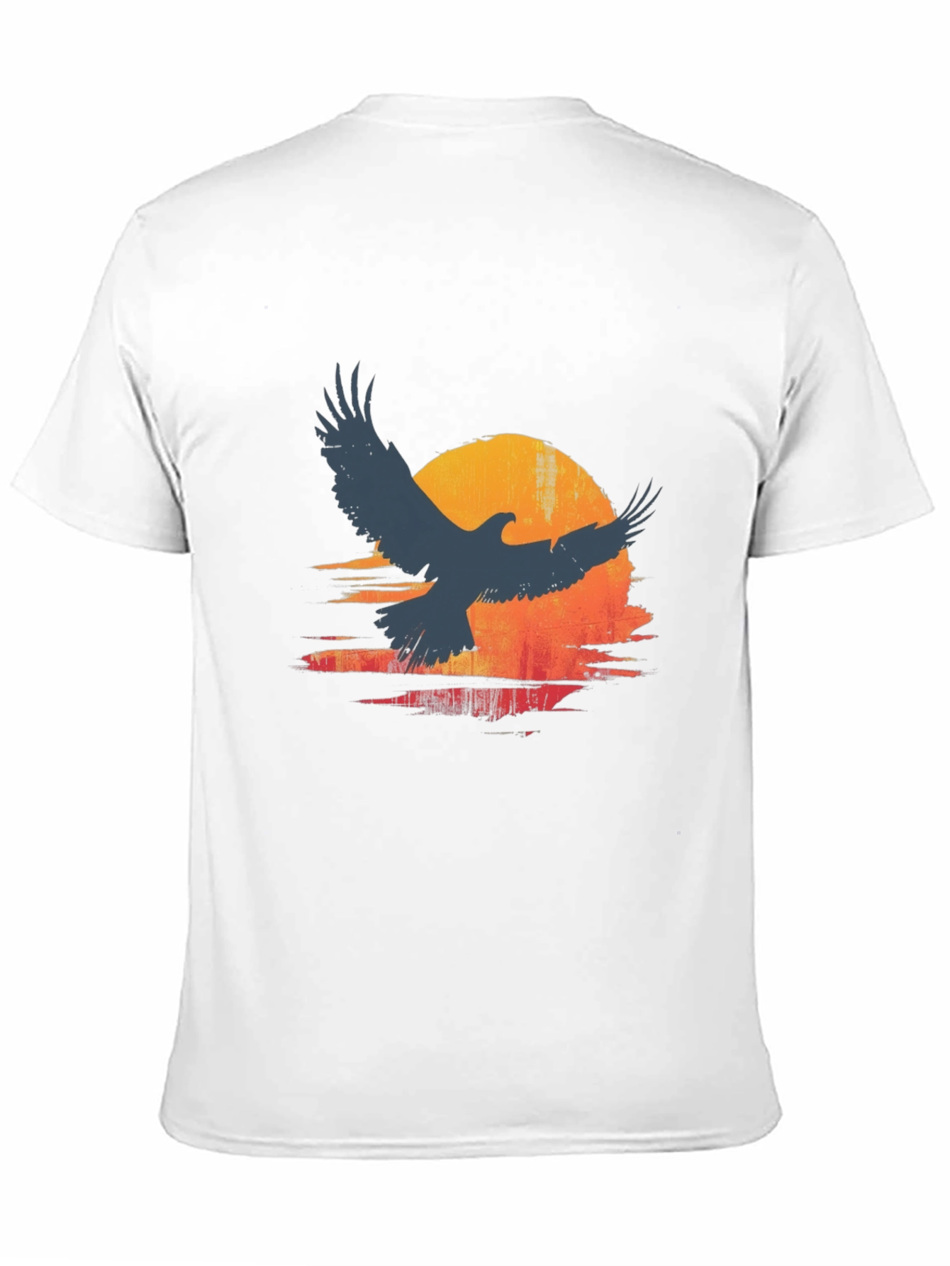 Eagle Sunset Graphic Print Tee - Stylish Mens T-Shirt