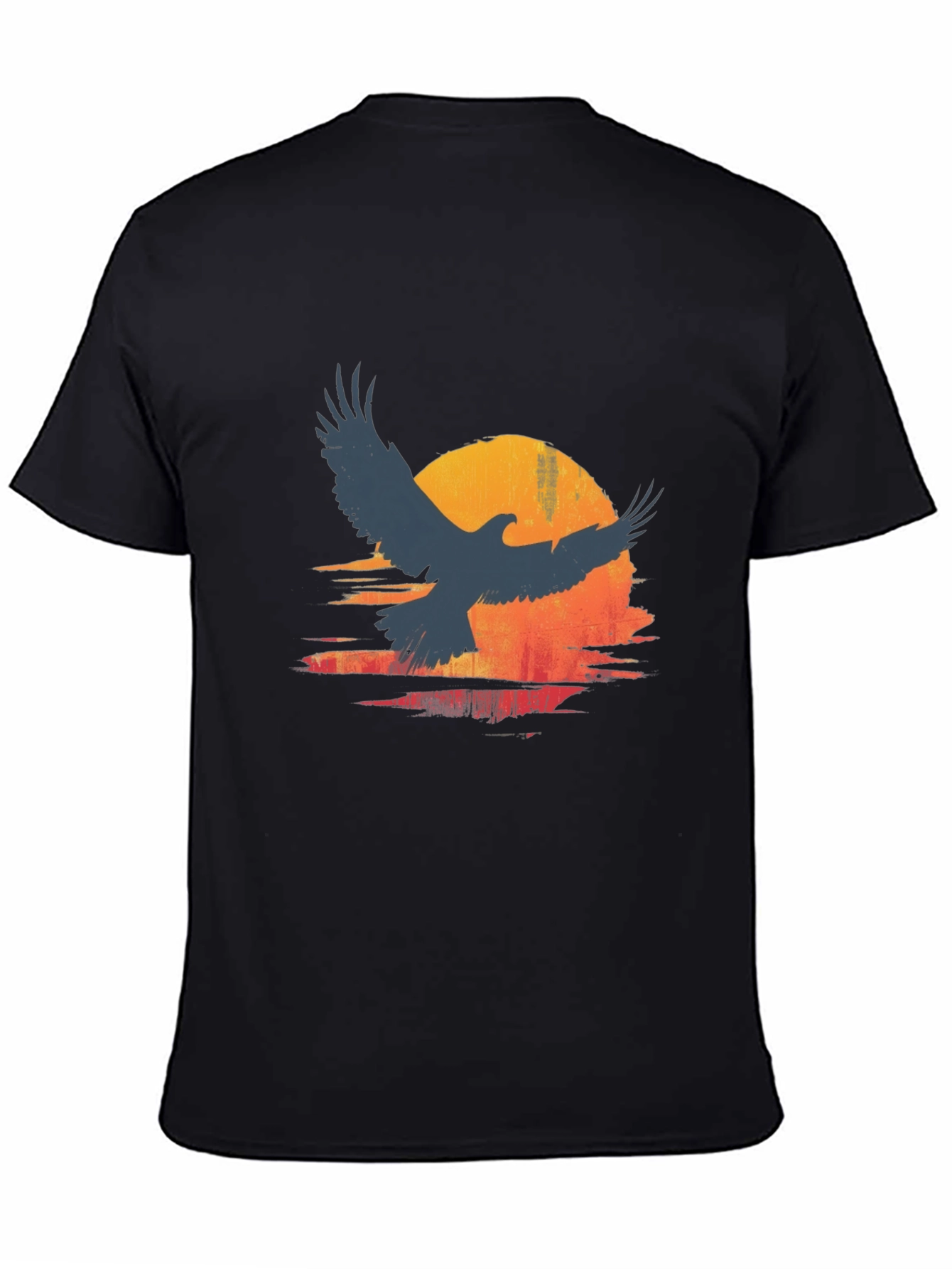 Eagle Sunset Graphic Print Tee - Stylish Mens T-Shirt