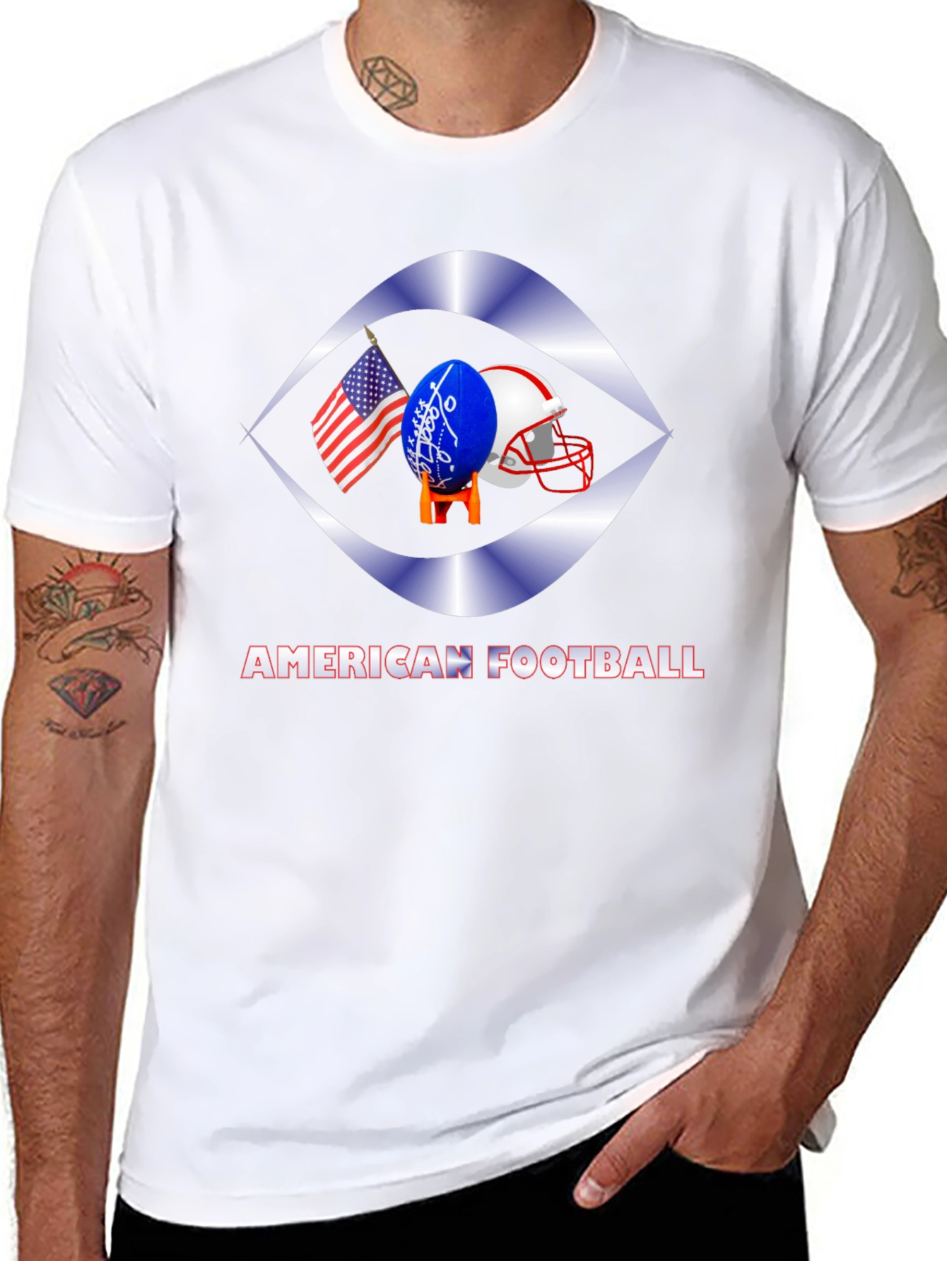 American Football Graphic T-Shirt