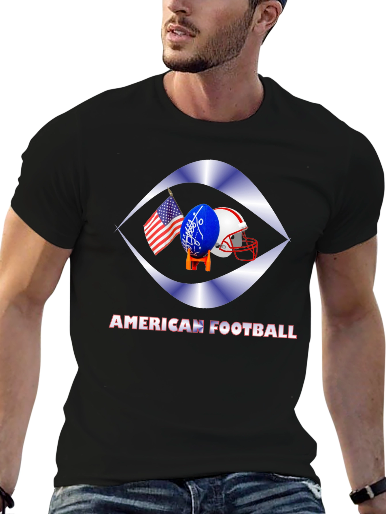 American Football Graphic T-Shirt