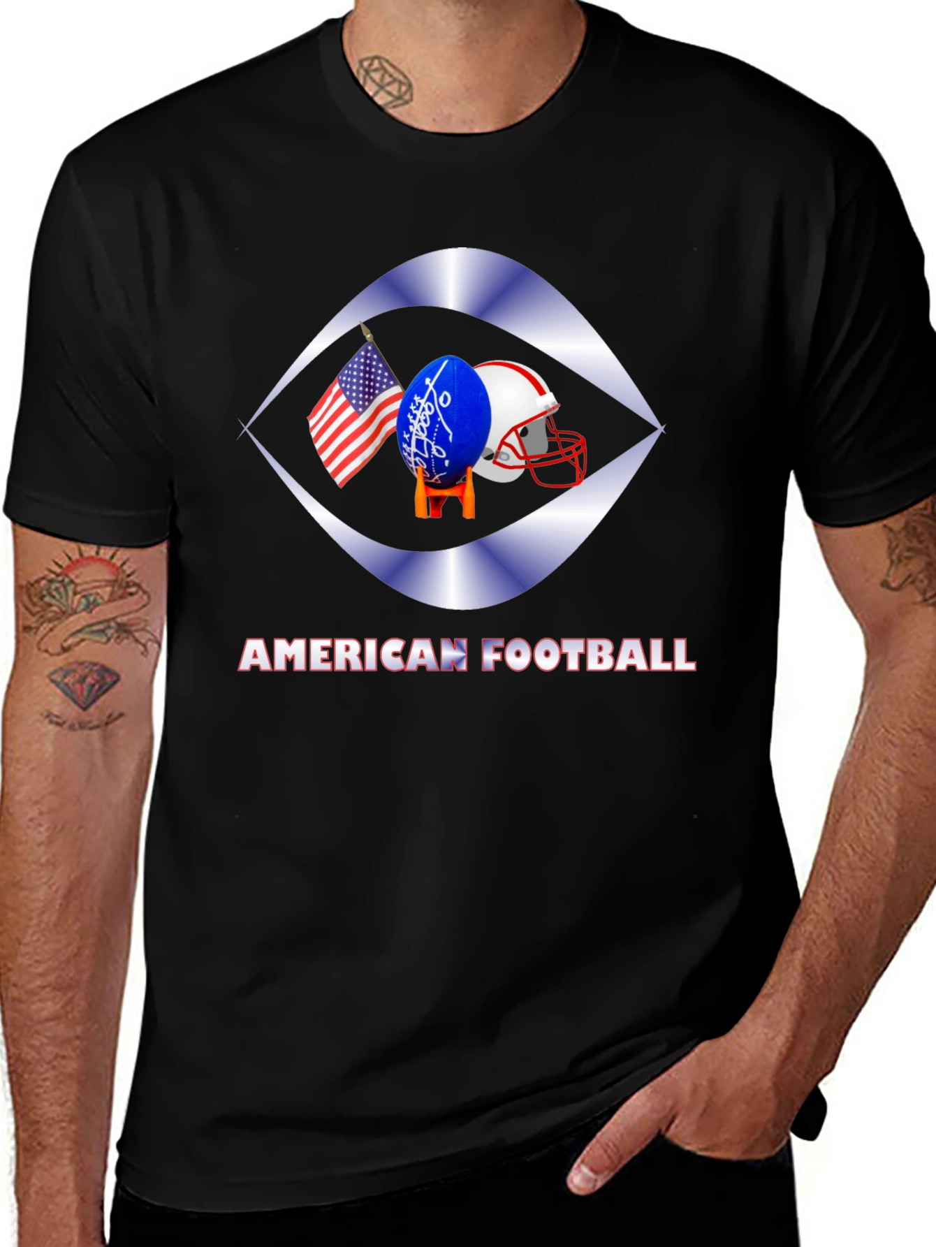 American Football Graphic T-Shirt