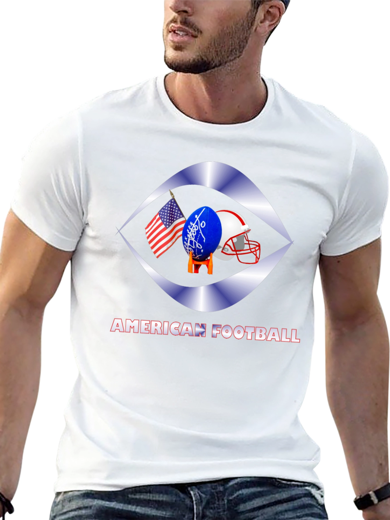 American Football Graphic T-Shirt