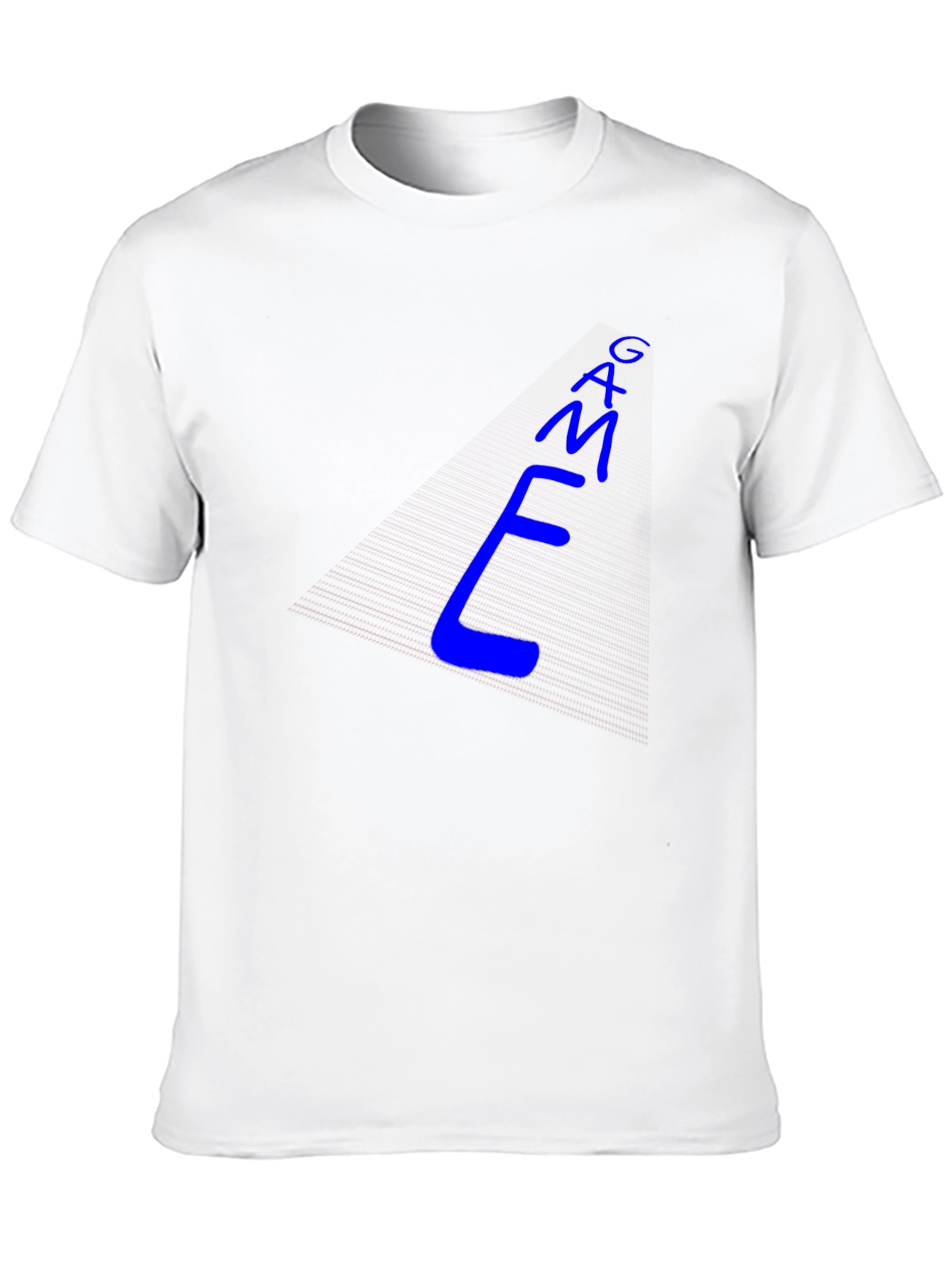 Cool Blue E-M-A-G Text Graphic Tee