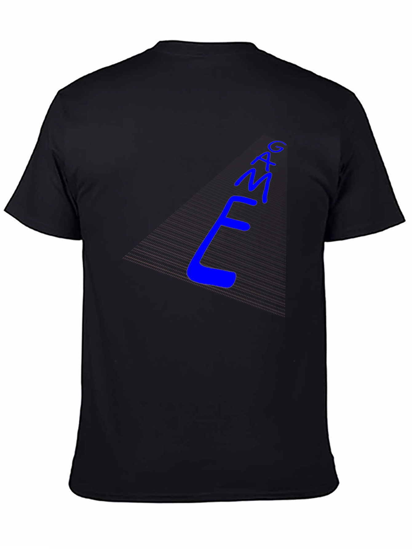 Cool Blue E-M-A-G Text Graphic Tee