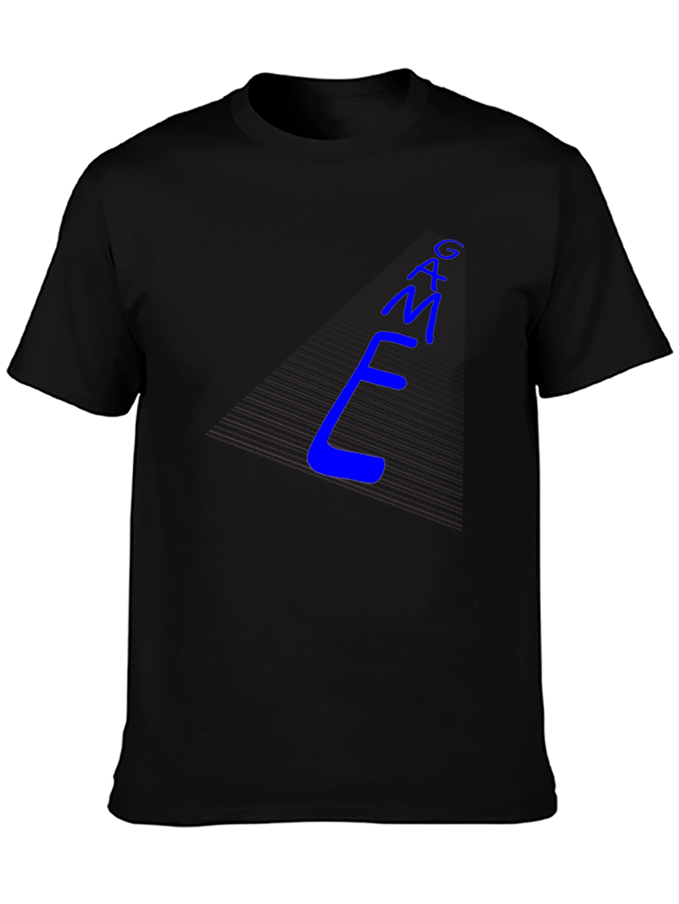 Cool Blue E-M-A-G Text Graphic Tee