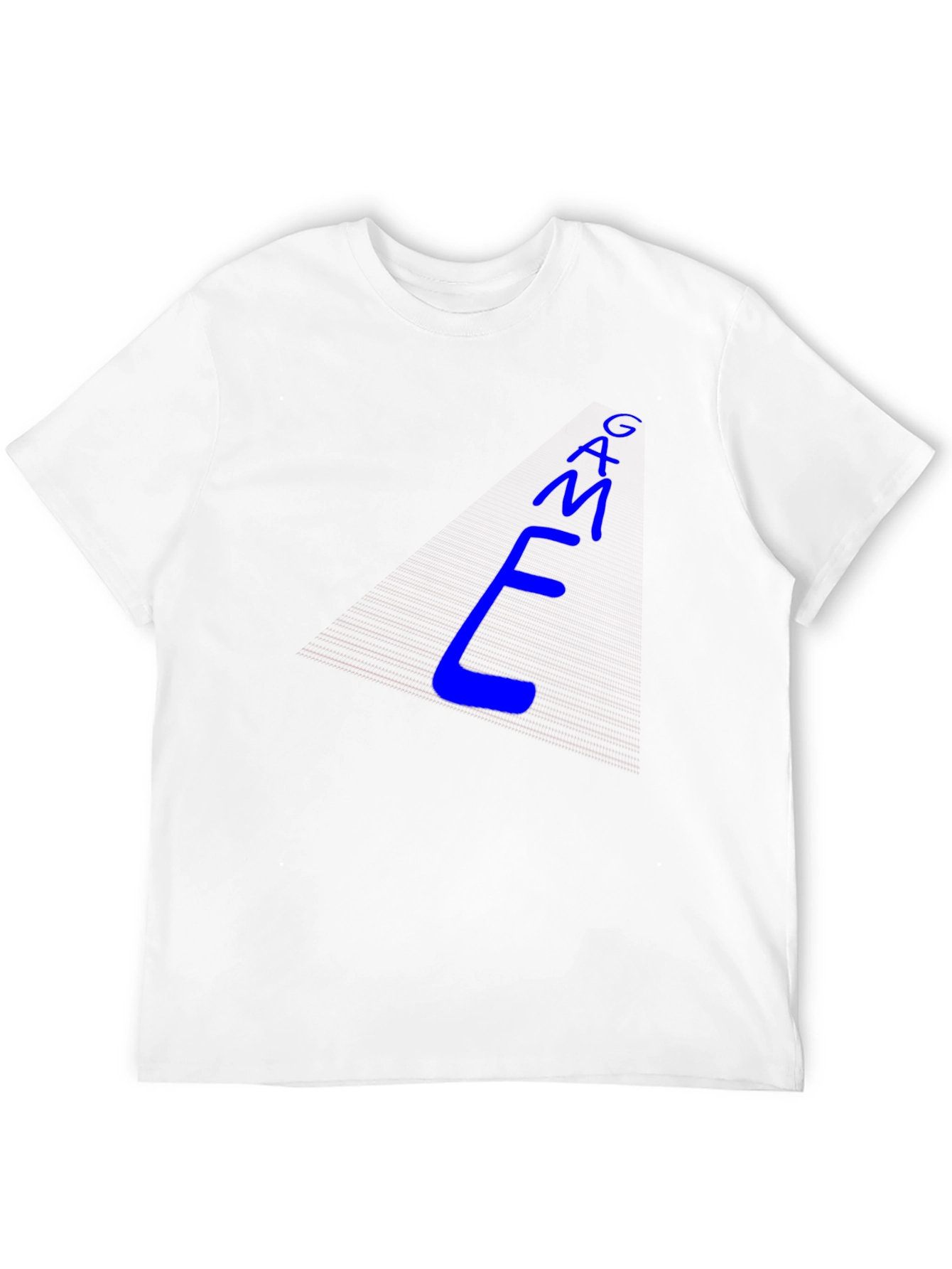 Cool Blue E-M-A-G Text Graphic Tee