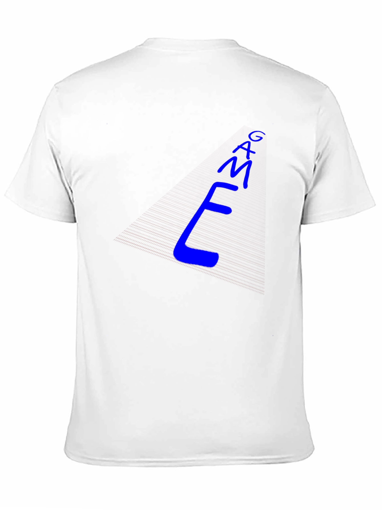 Cool Blue E-M-A-G Text Graphic Tee