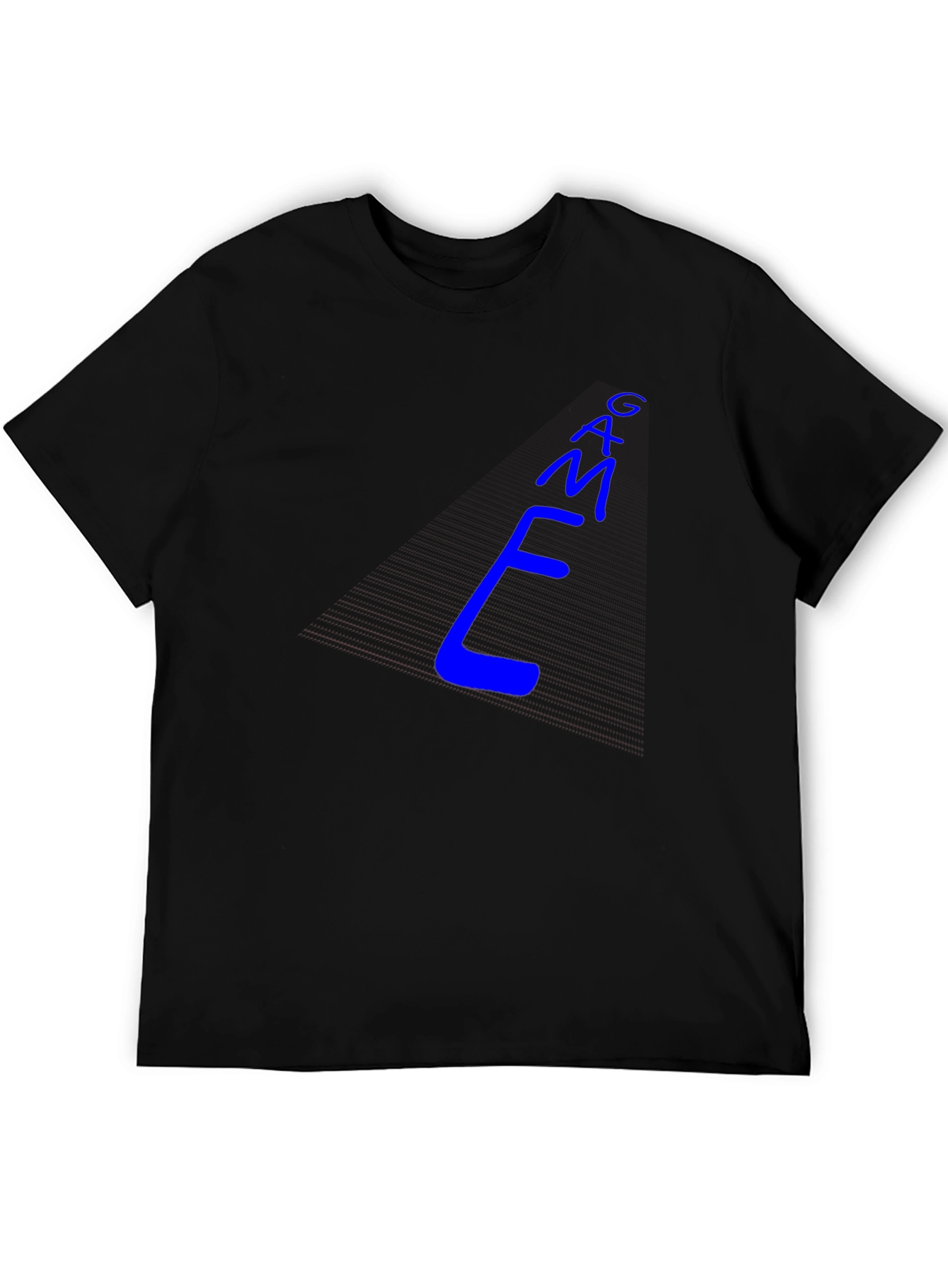 Cool Blue E-M-A-G Text Graphic Tee