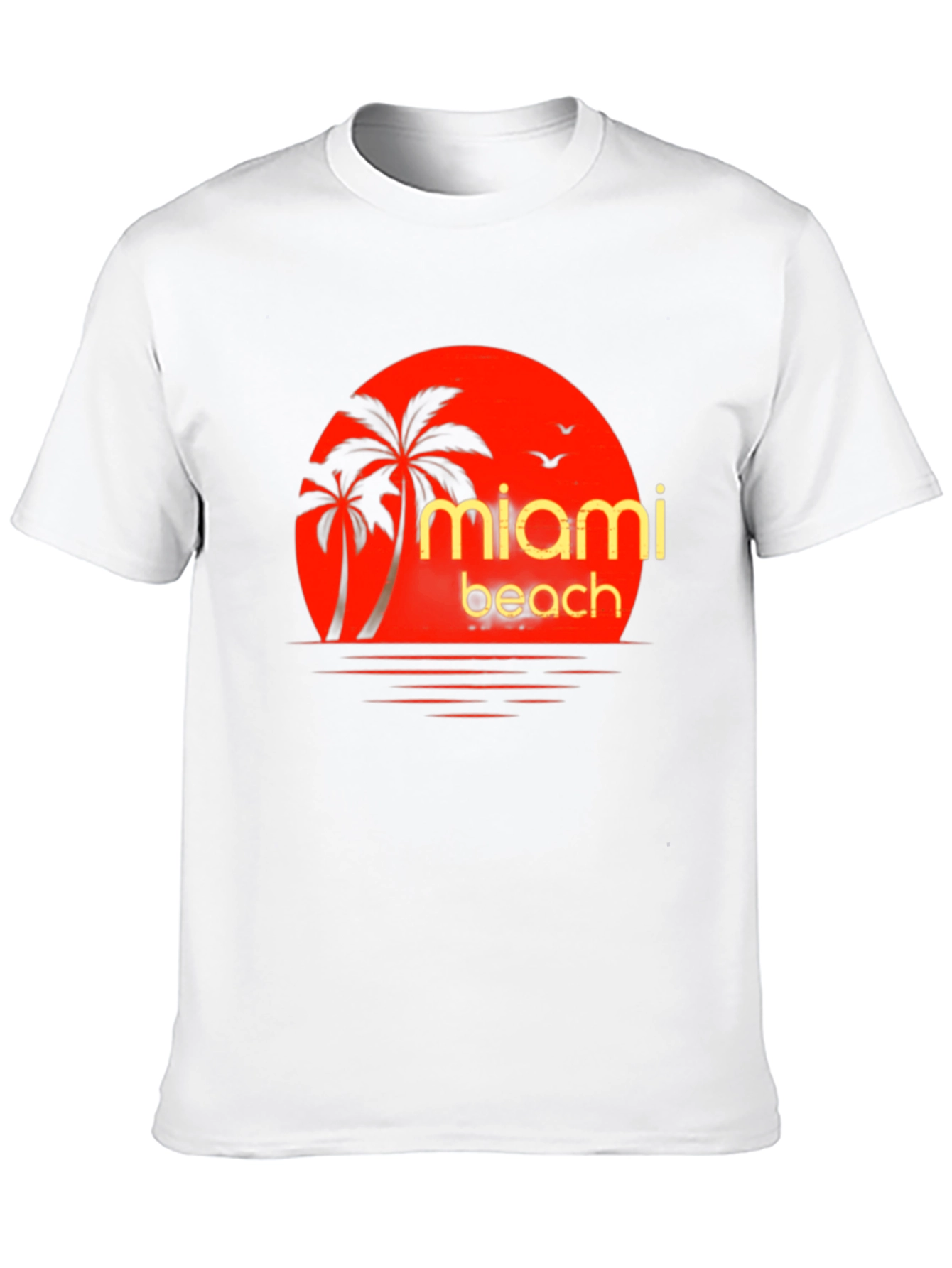 Miami Beach Palm Tree Graphic Tee