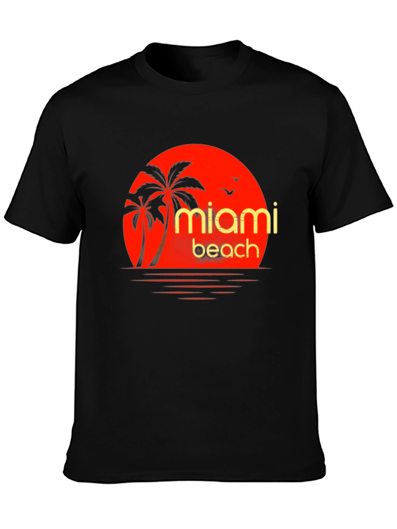 Miami Beach Palm Tree Graphic Tee