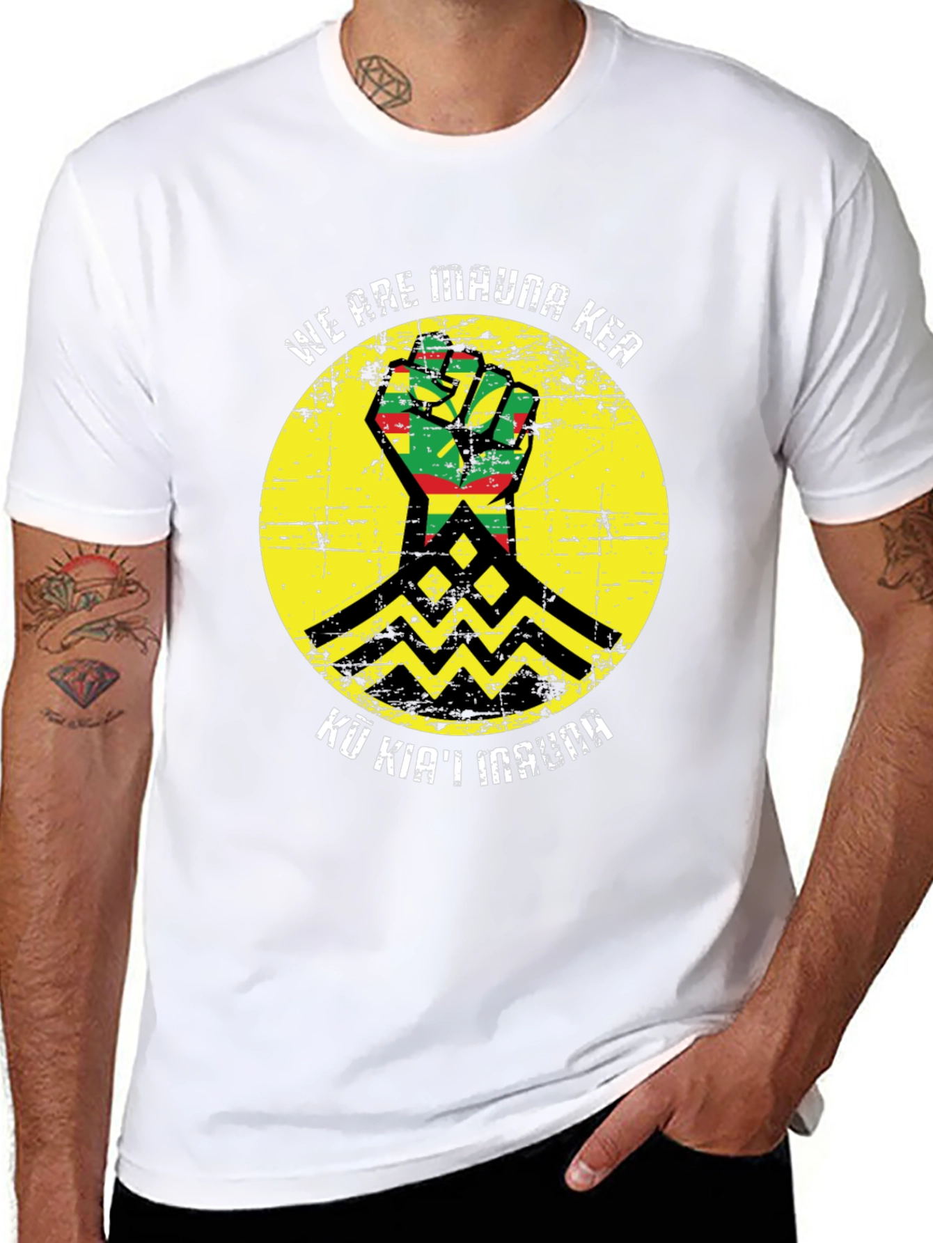 Mauna Kea T-Shirt - Fist & Mountain Graphic Tee