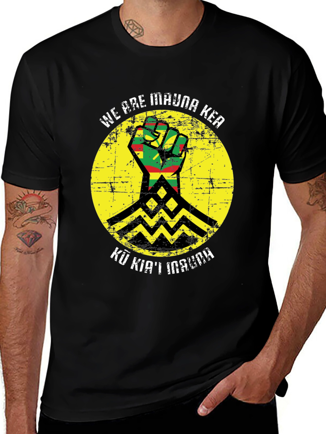 Mauna Kea T-Shirt - Fist & Mountain Graphic Tee