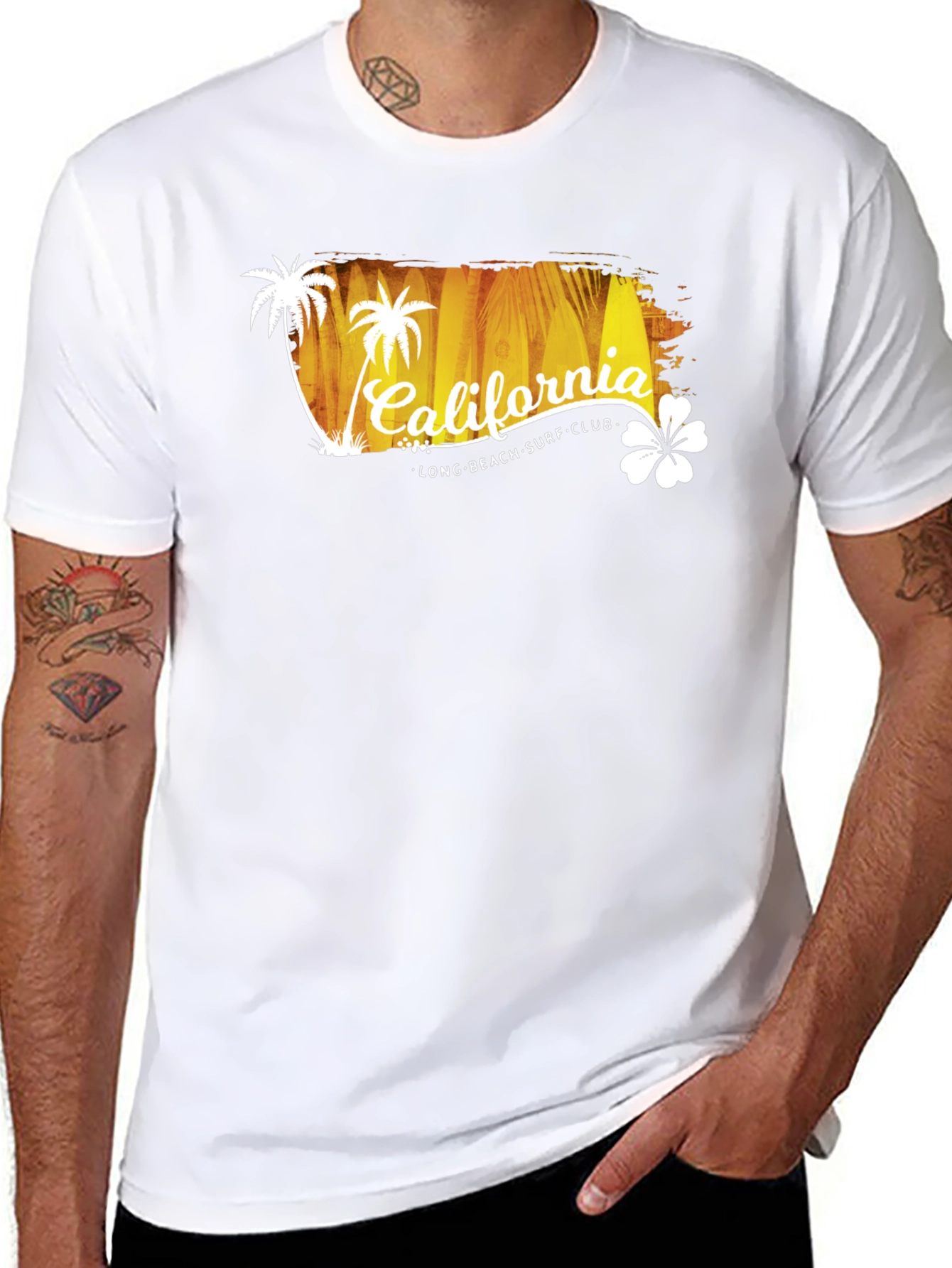 California Long Beach Surf Club Graphic T-Shirt