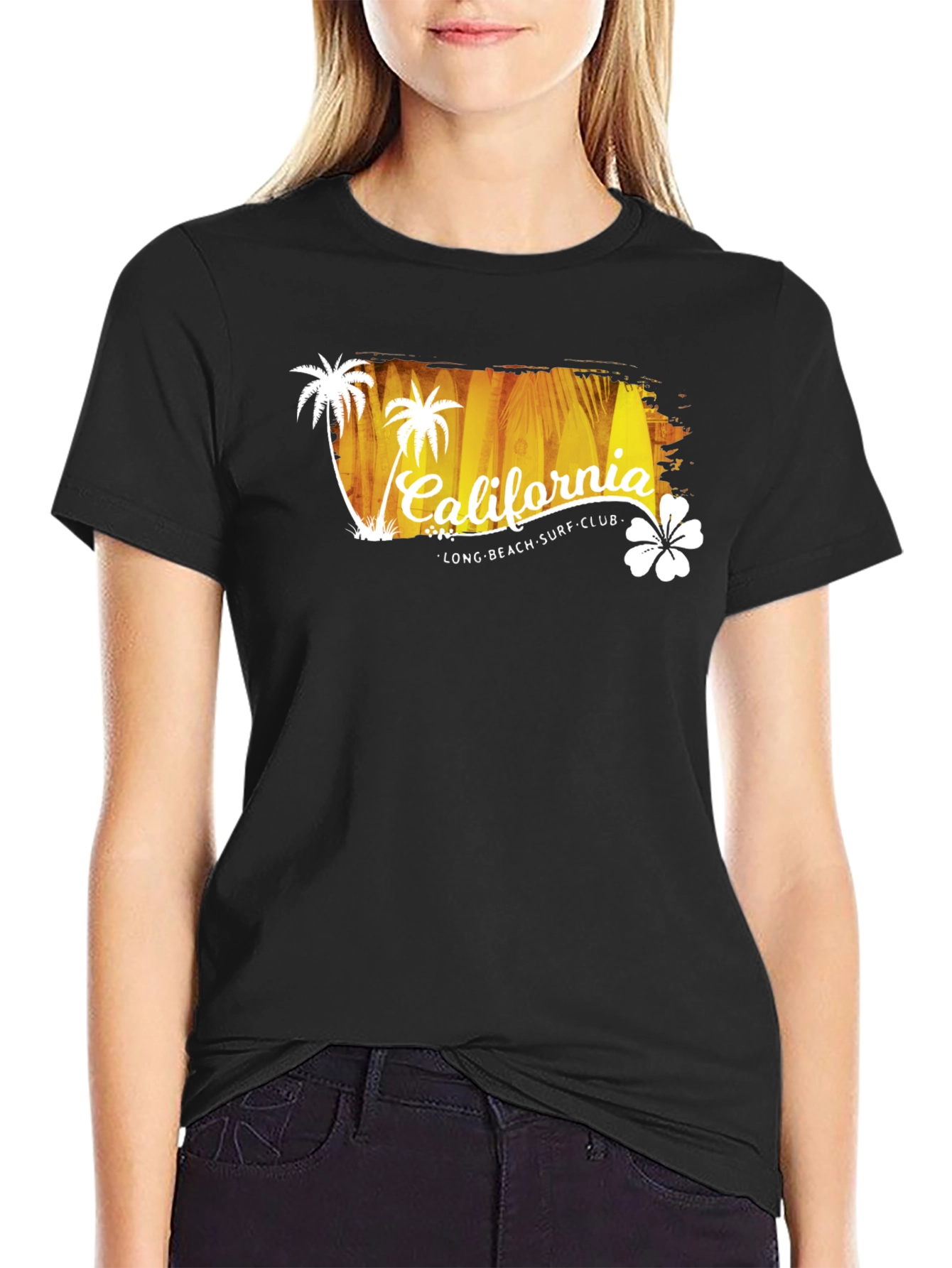 California Long Beach Surf Club Graphic T-Shirt