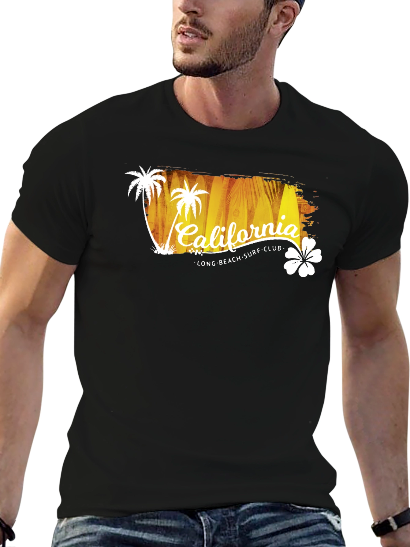 California Long Beach Surf Club Graphic T-Shirt