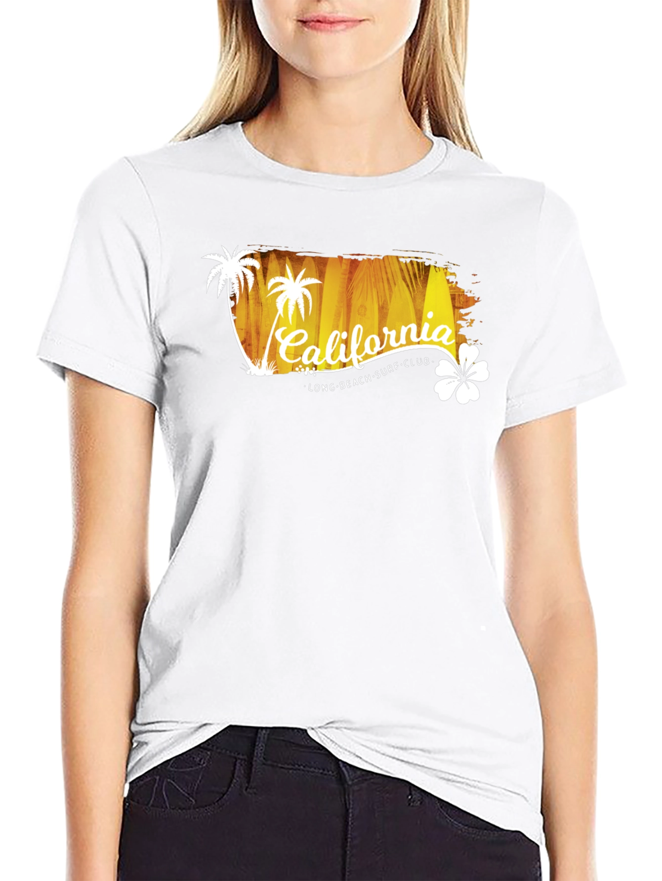 California Long Beach Surf Club Graphic T-Shirt