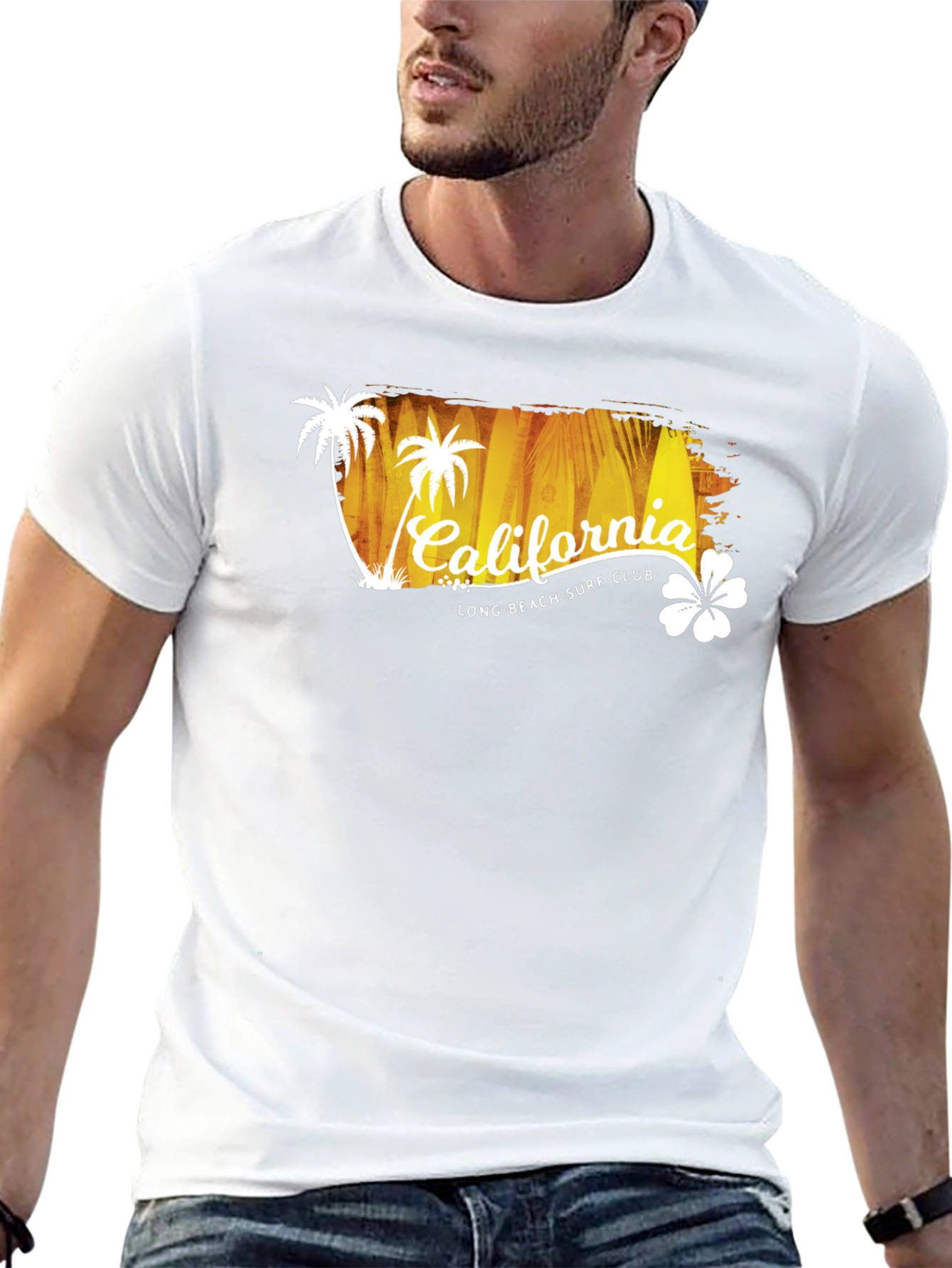 California Long Beach Surf Club Graphic T-Shirt