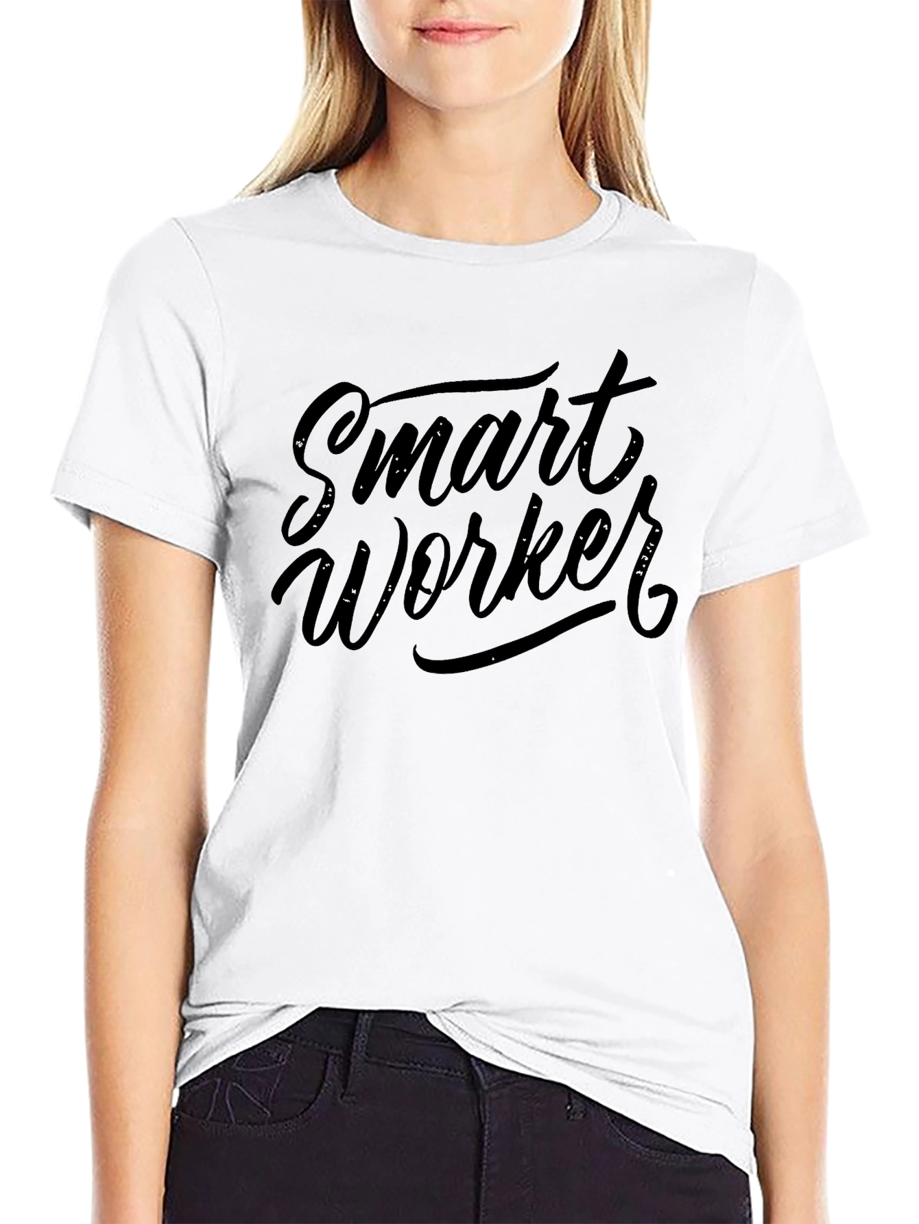 Smart Worker Graphic Tee - Black