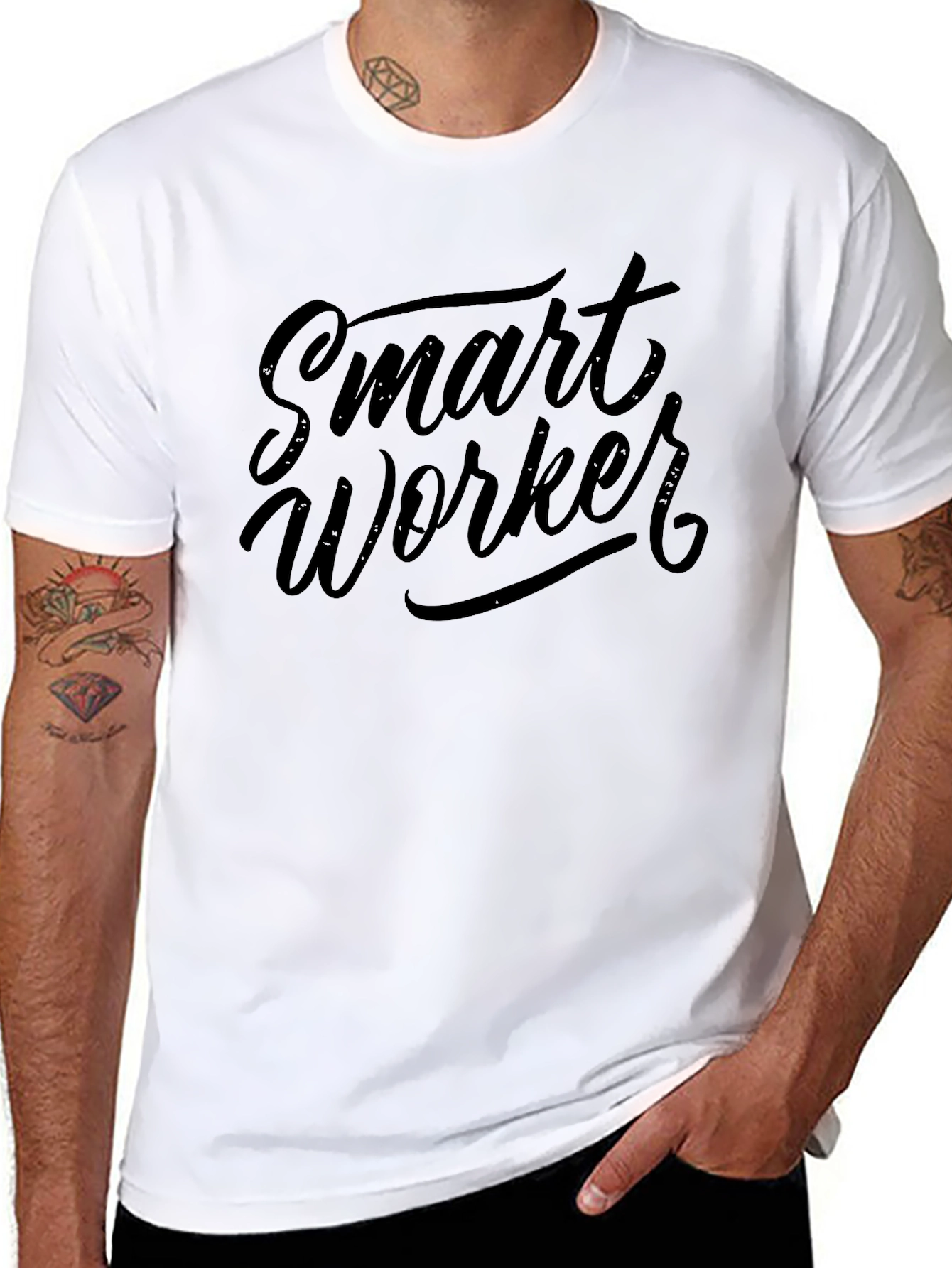 Smart Worker Graphic Tee - Black