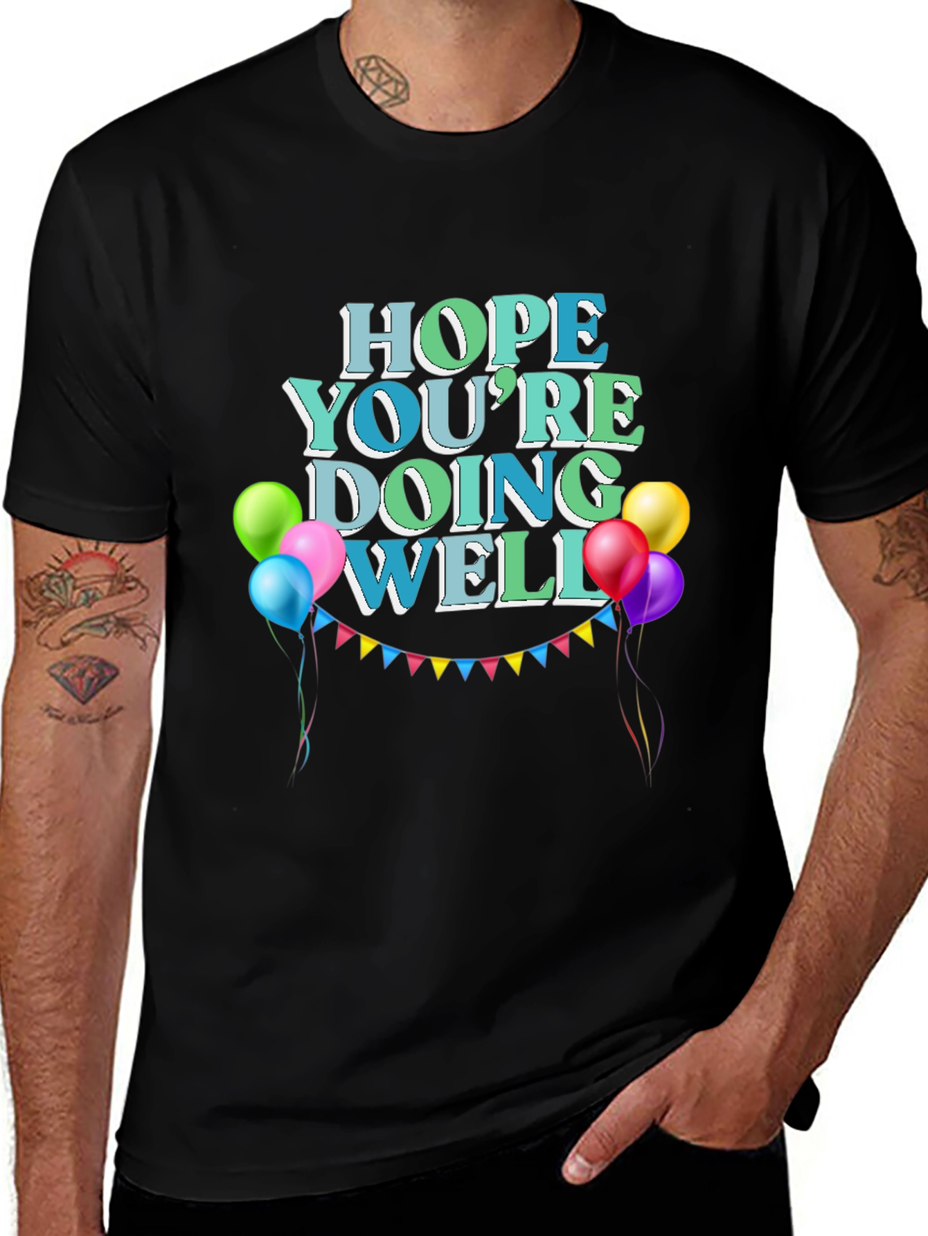 Hope Youre Doing Well Black T-Shirt